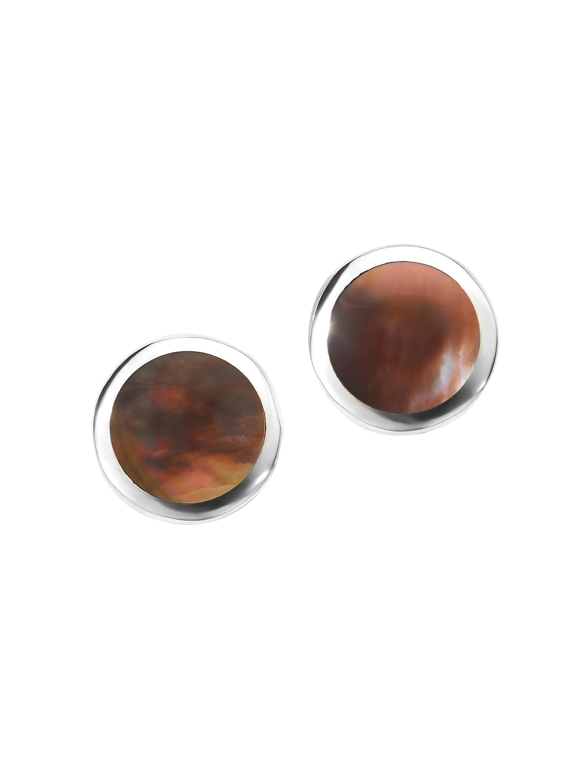 Ippolita Women's Polished Rock Candy Sterling Silver & Shell  Stud Earrings - Silver