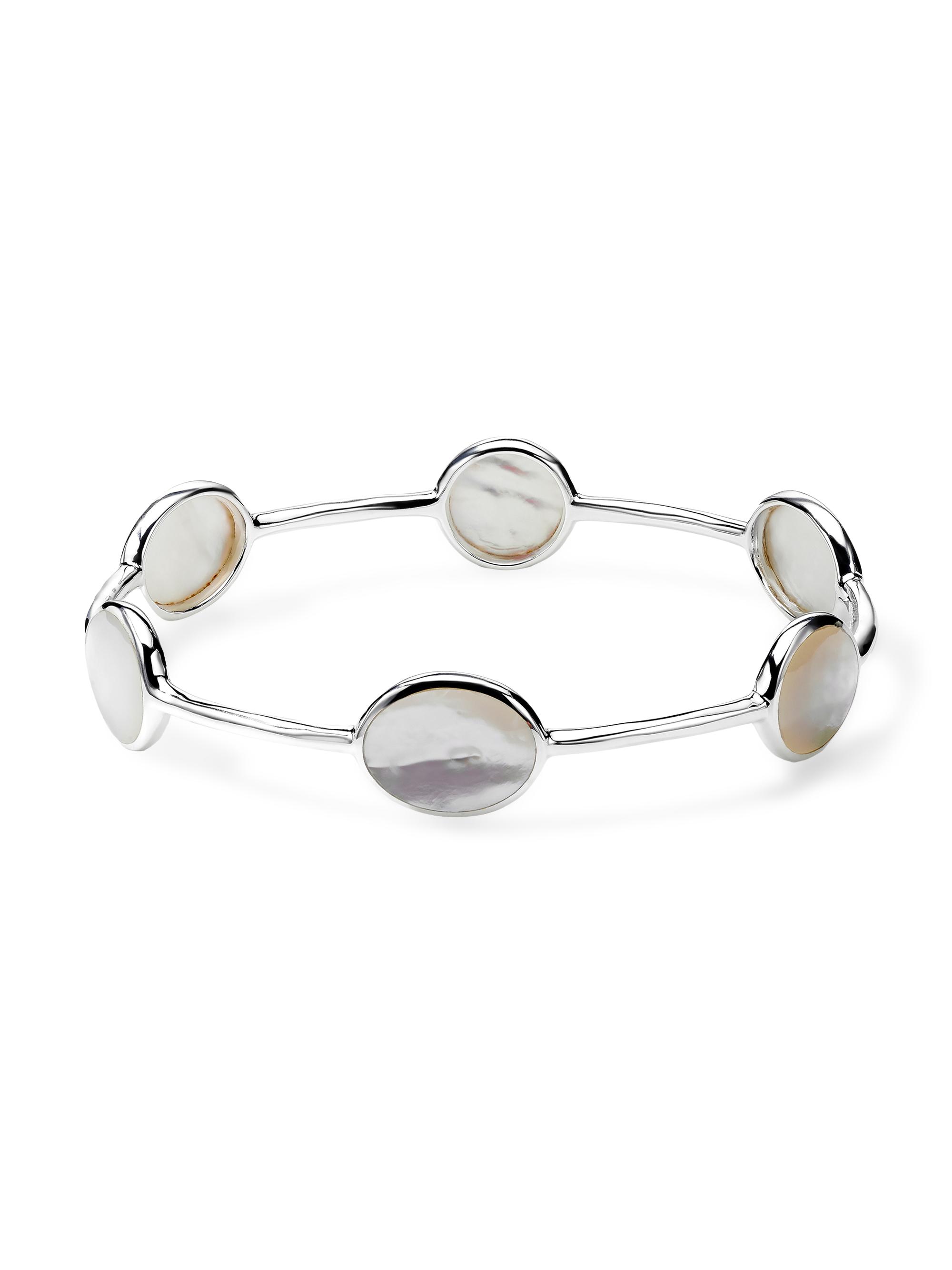 Ippolita Women's Polished Rock Candy Sterling Silver & Mother-Of-Pearl Bangle - Silver