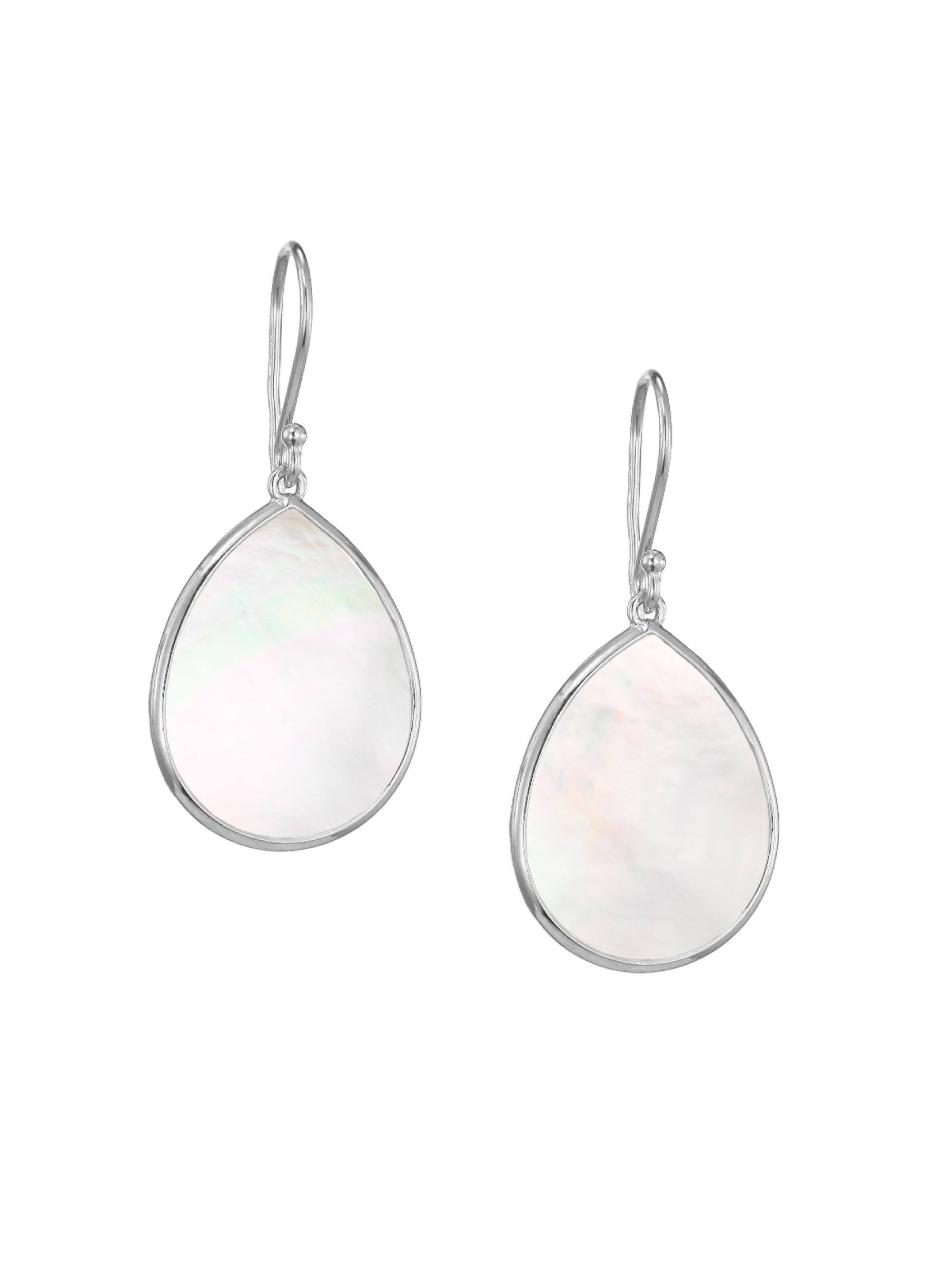 Ippolita Women's Rock Candy Sterling Silver & Mother-Of-Pearl  Teardrop Earrings - Silver