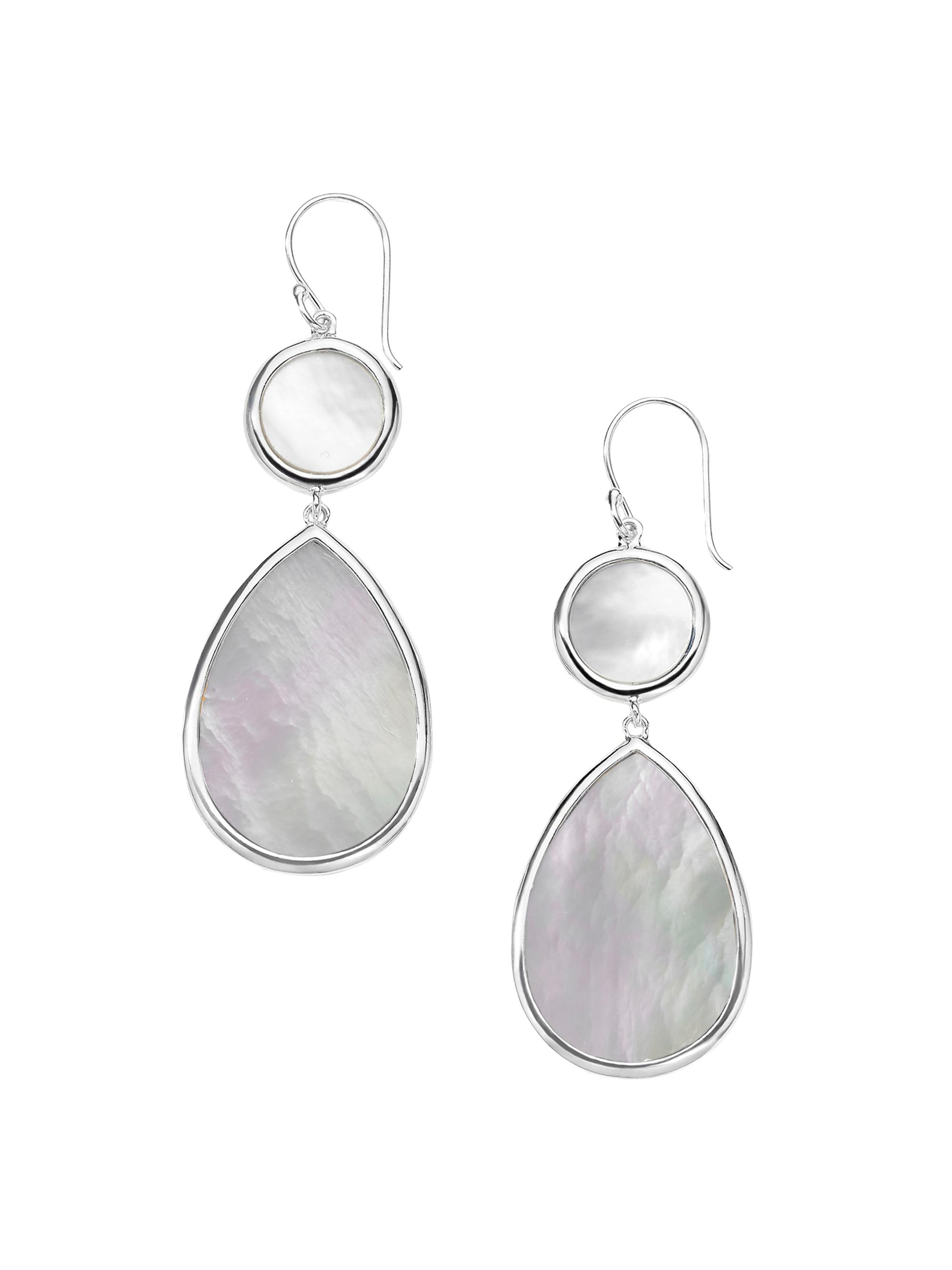 Ippolita Women's Polished Rock Candy Sterling Silver & Mother-Of-Pearl Drop Earrings - Silver