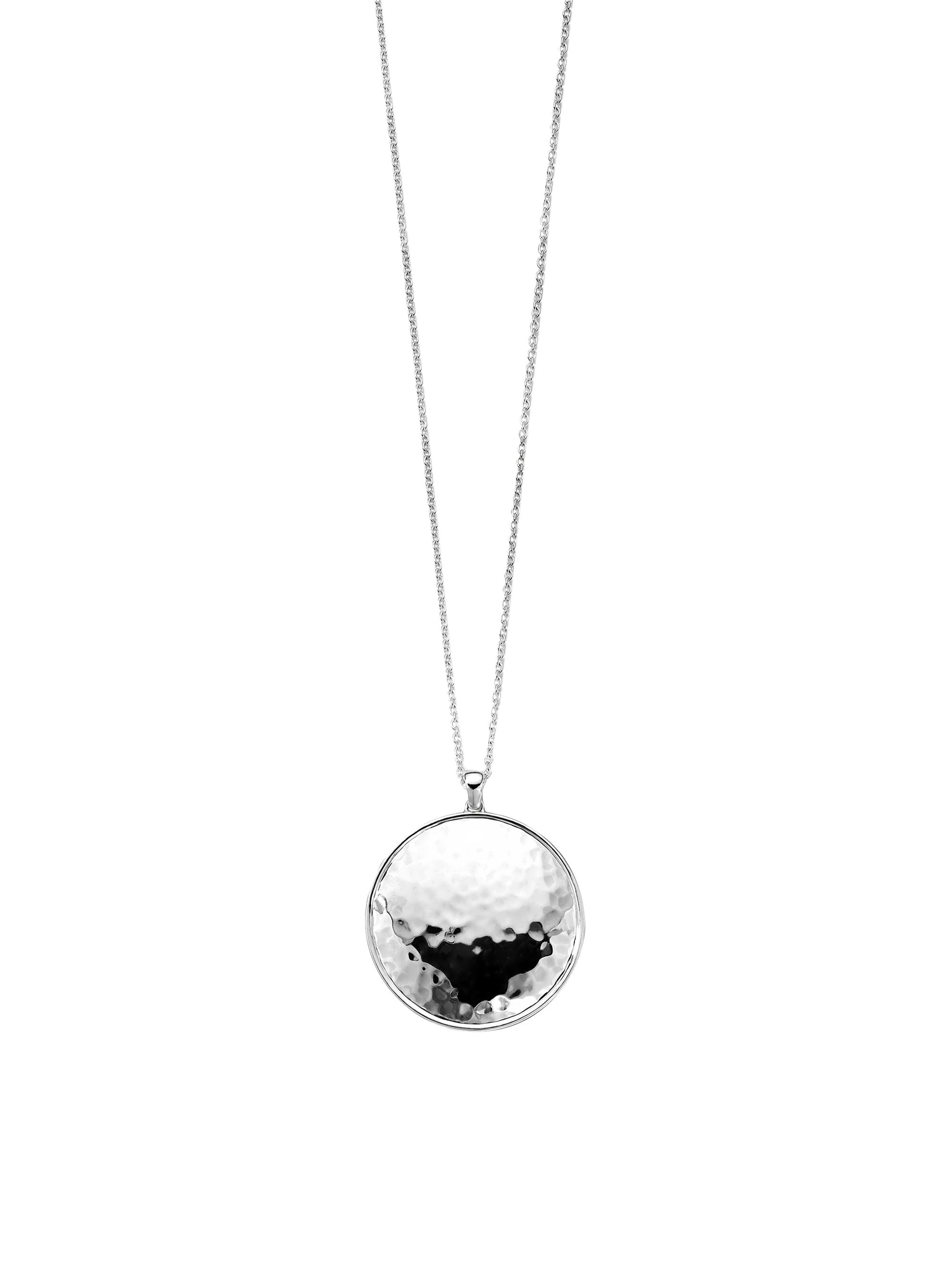 Ippolita Women's Goddess Sterling Silver Large Hammered Pendant Necklace - Silver