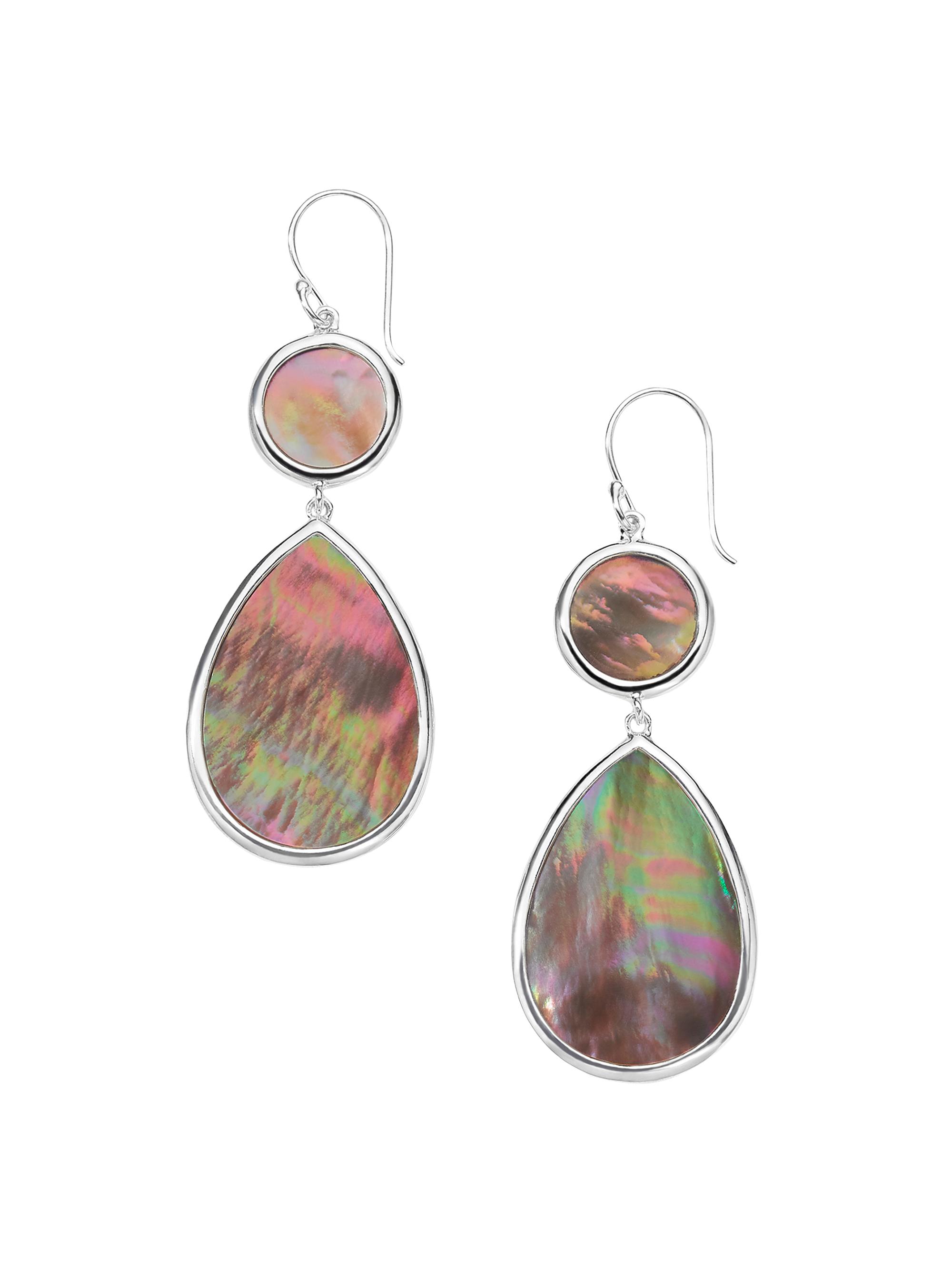 Ippolita Women's Polished Rock Candy Sterling Silver & Shell Drop Earrings - Silver