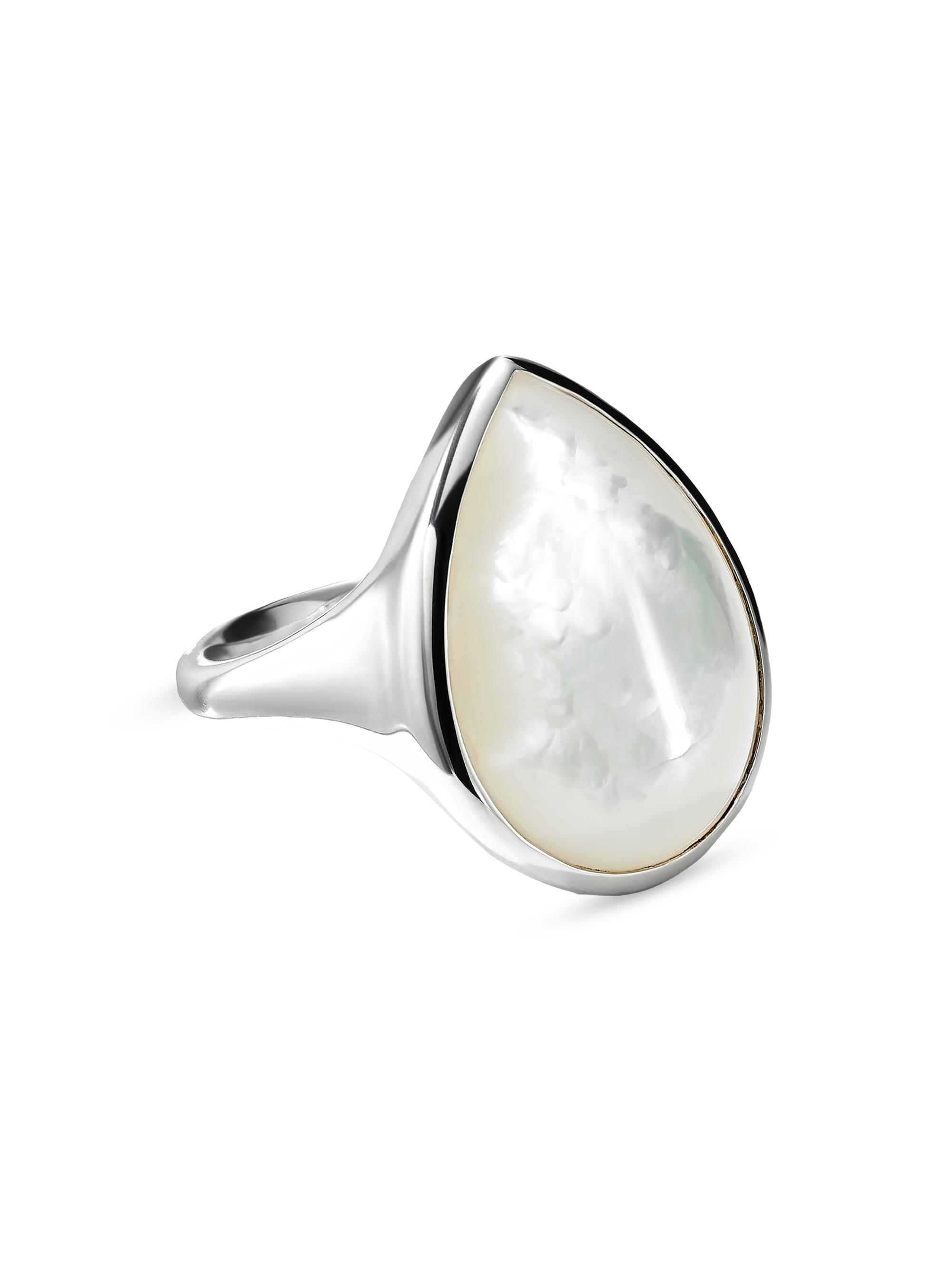 Ippolita Women's Ondine Sterling Silver & Mother-Of-Pearl Teardrop Ring - Silver