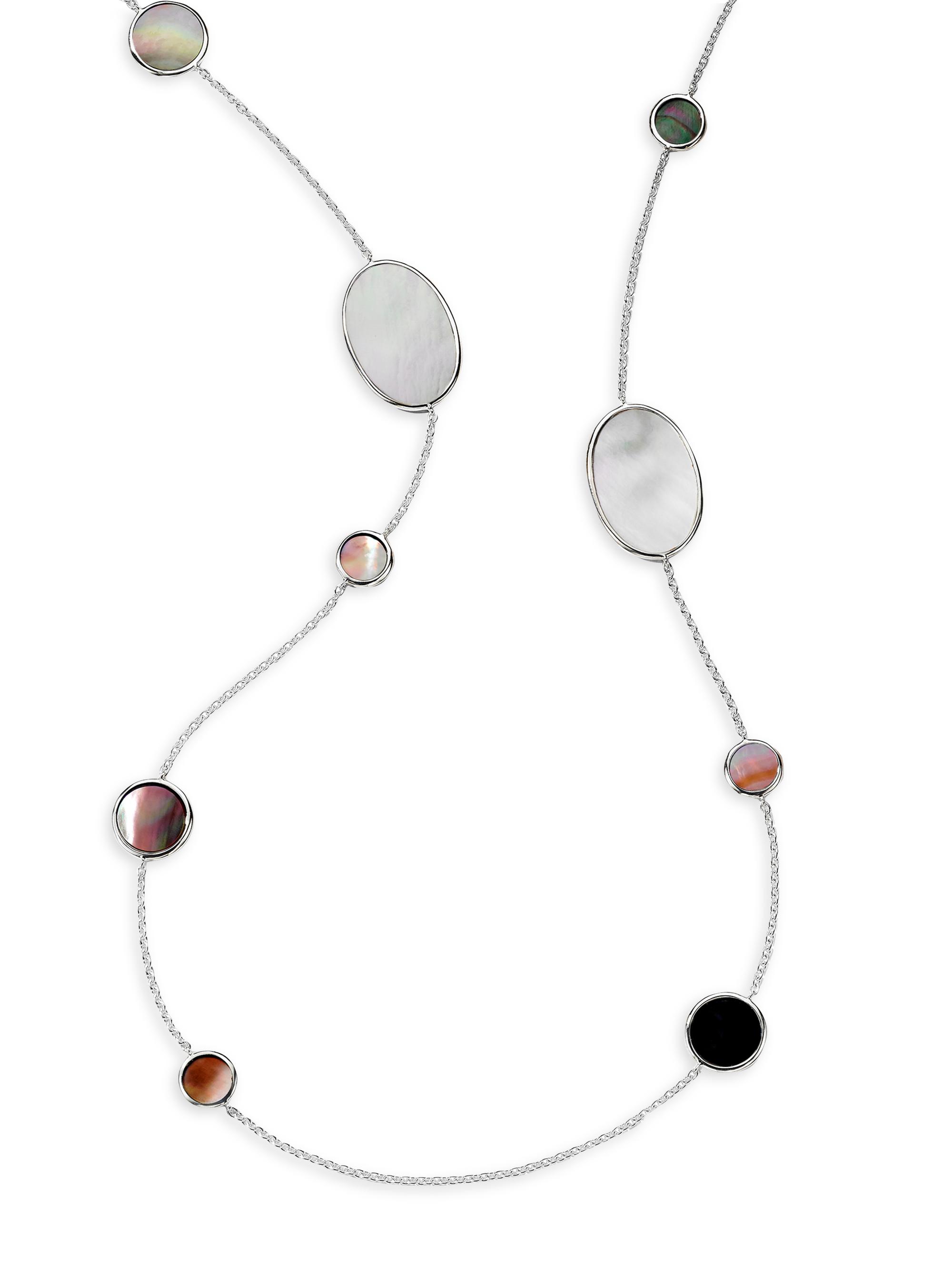 Ippolita Women's Polished Rock Candy Sterling Silver & Multi-Stone Long Station Necklace - Silver