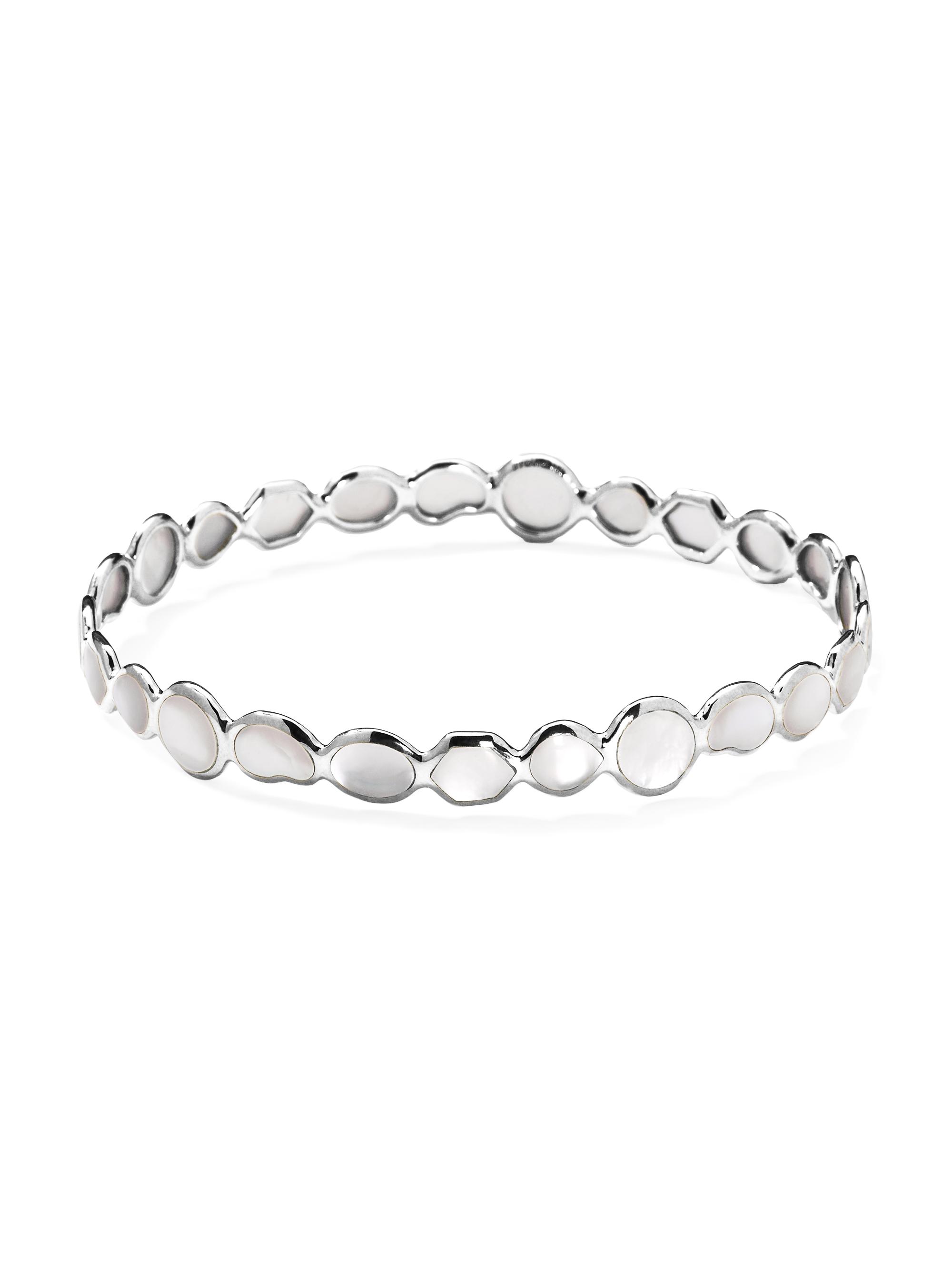 Ippolita Women's Polished Rock Candy Sterling Silver & Mother-Of-Pearl Bangle - Silver