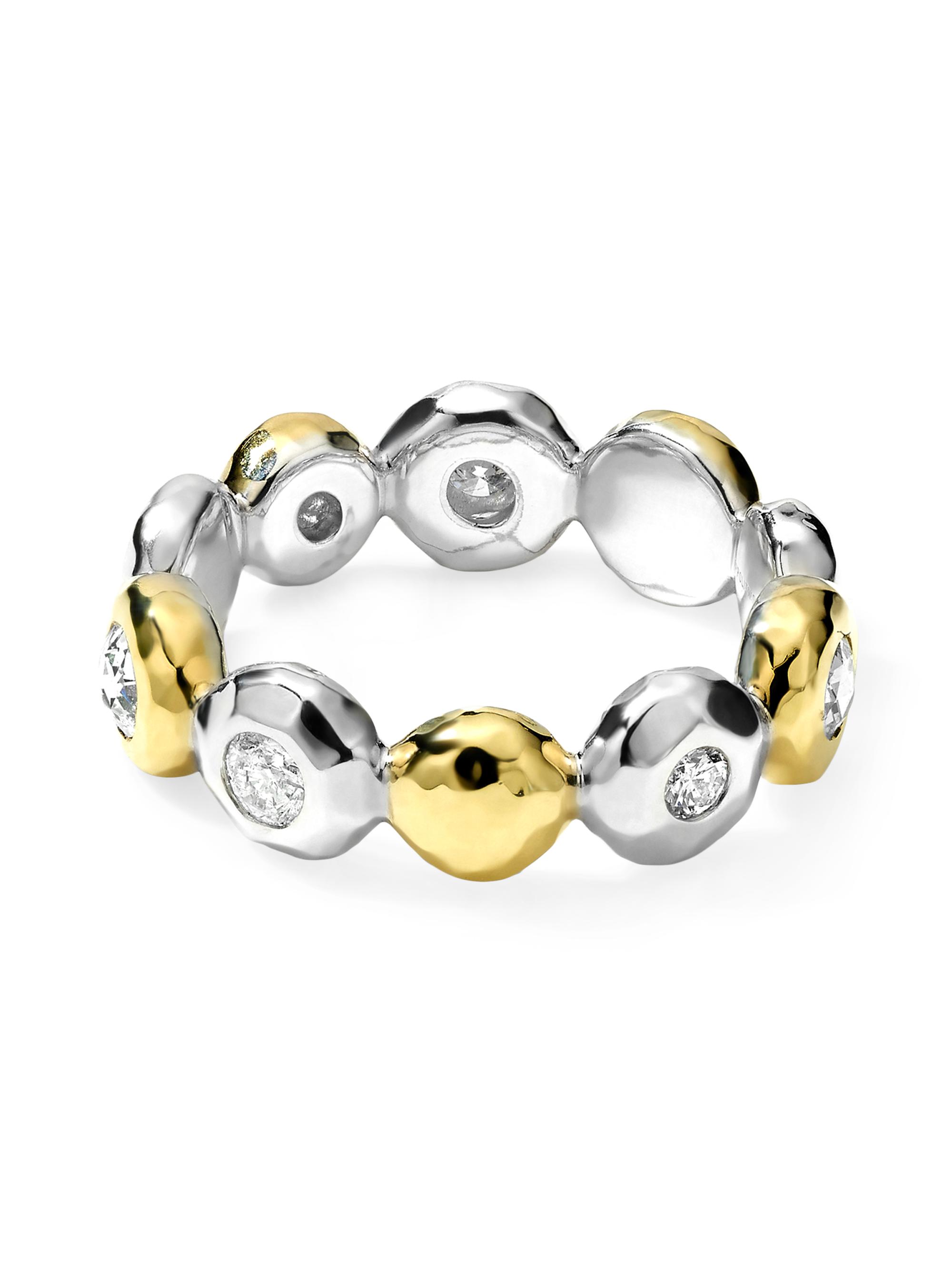 Ippolita Women's Stardust Chimera Stardust Paparazzi 18K Gold, Diamond & Sterling Silver Thick Ring - Silver
