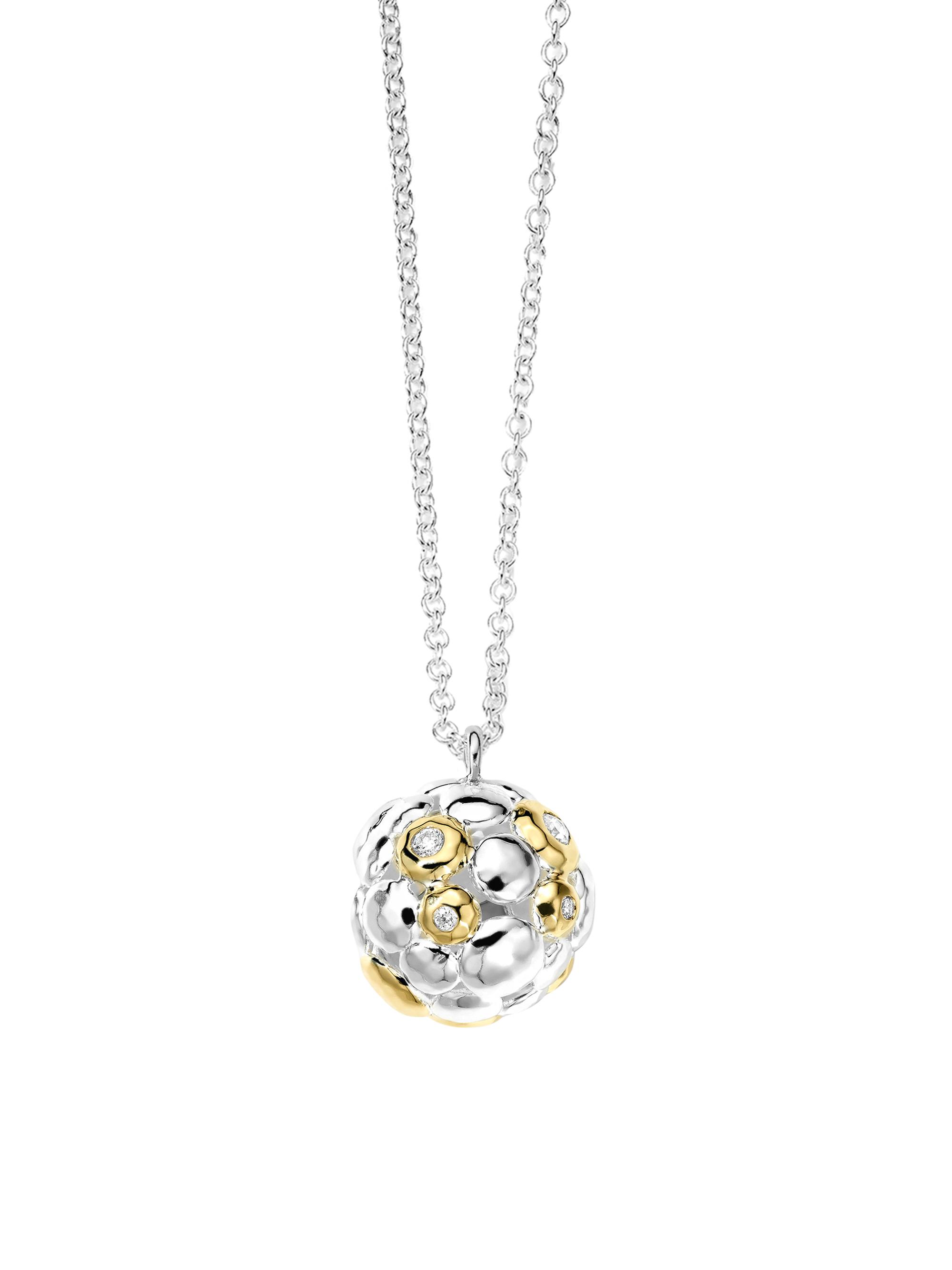 Ippolita Women's Chimera Sterling Silver, 18K Yellow Gold, & Diamond  Cluster Pendant Necklace - Silver