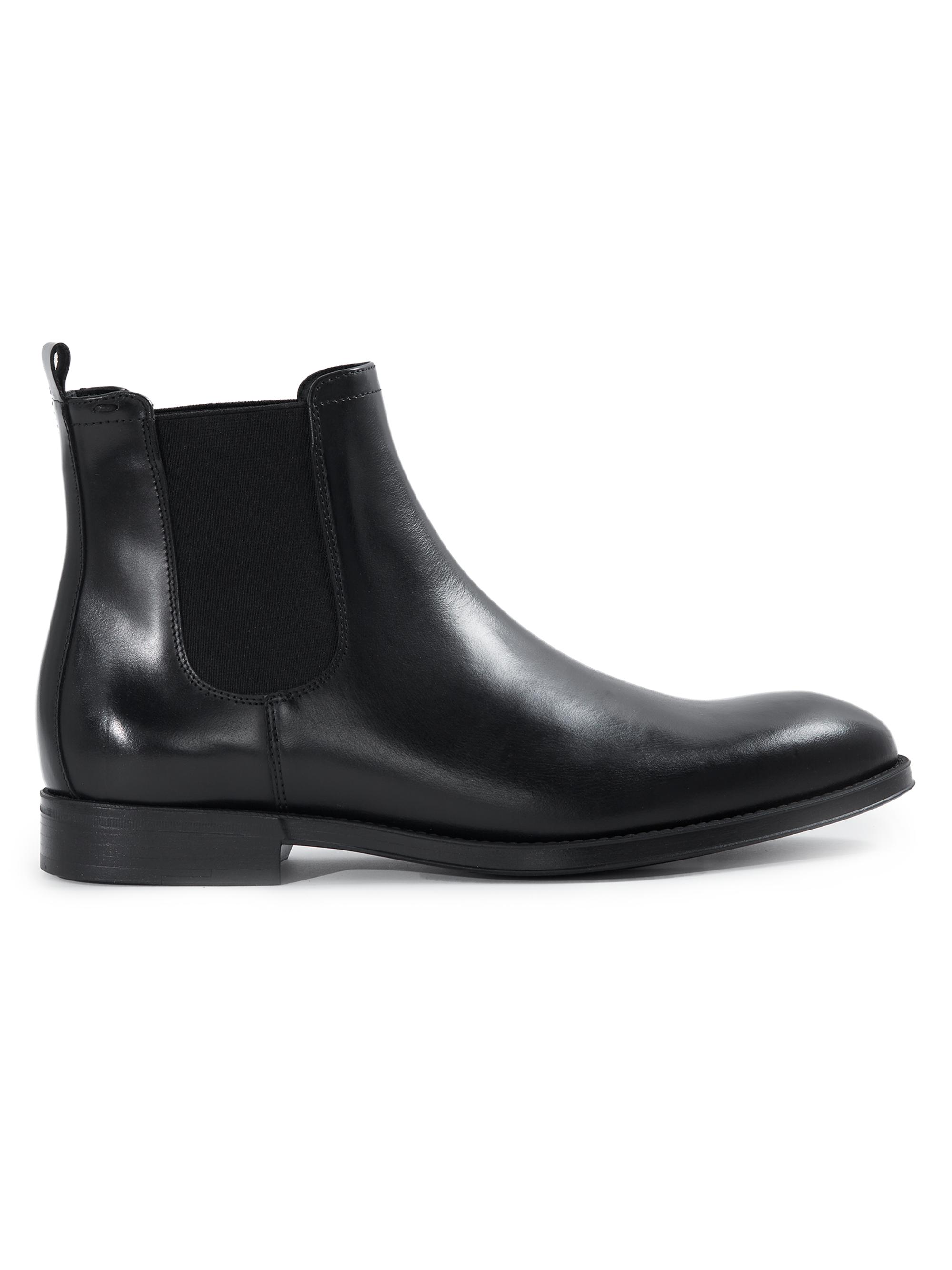 Paul Stuart Men's Leather Chelsea Boots - Black