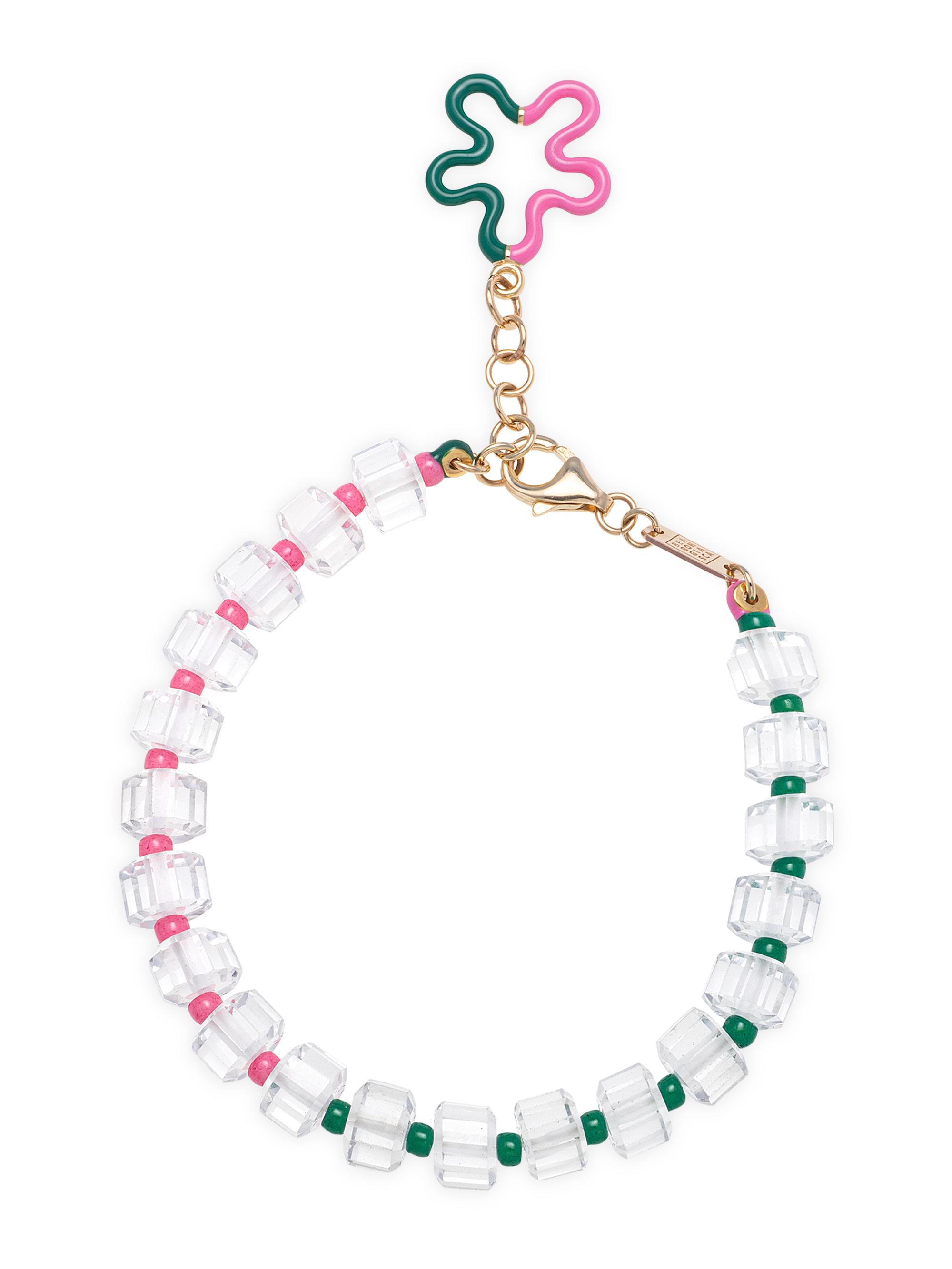 Bea Bongiasca Women's B Color Goldtone & Mixed-Media Beaded Bracelet - Pink