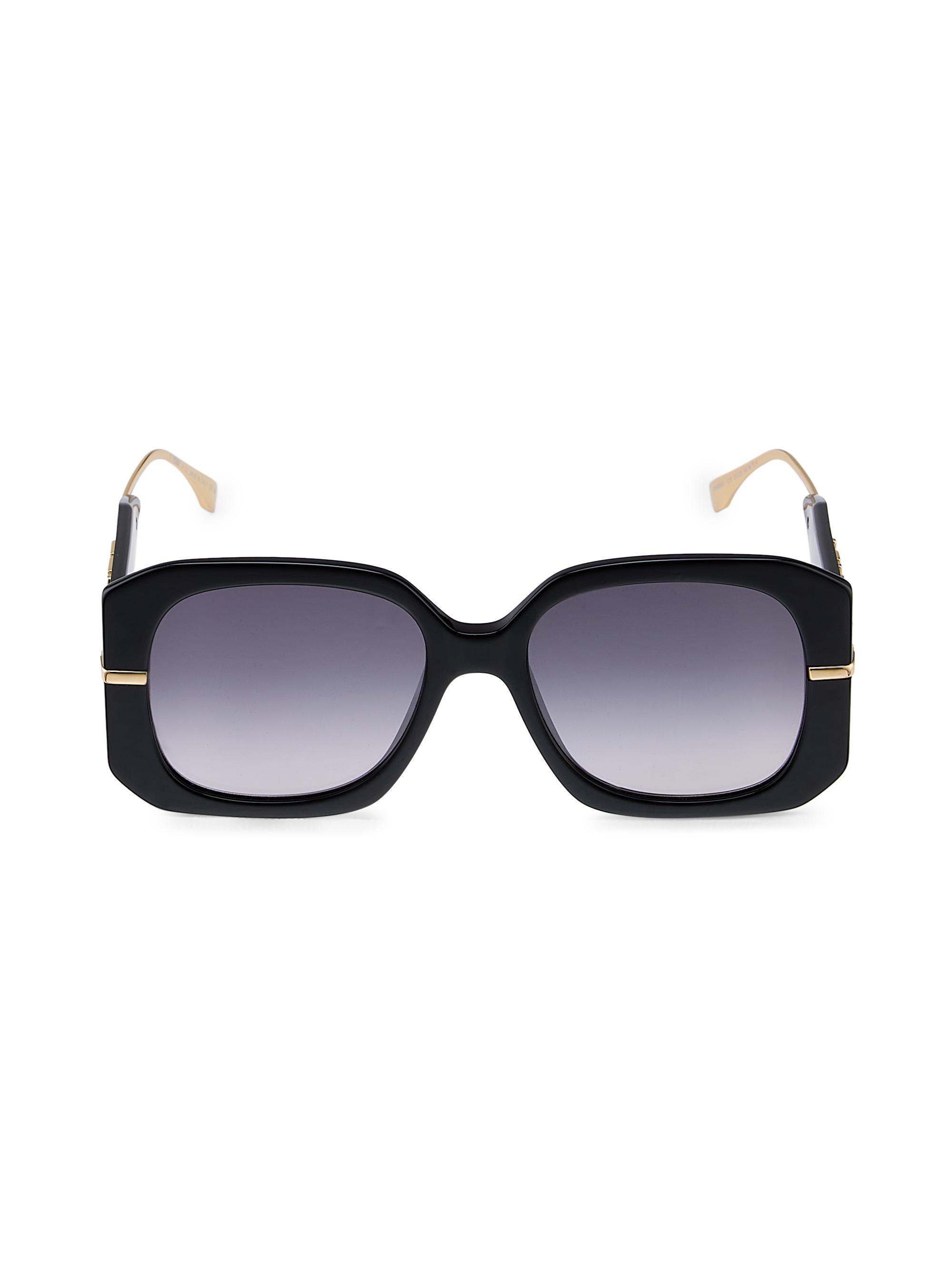 Fendi Fendigraphy 55MM Square Sunglasses | Saks Fifth Avenue