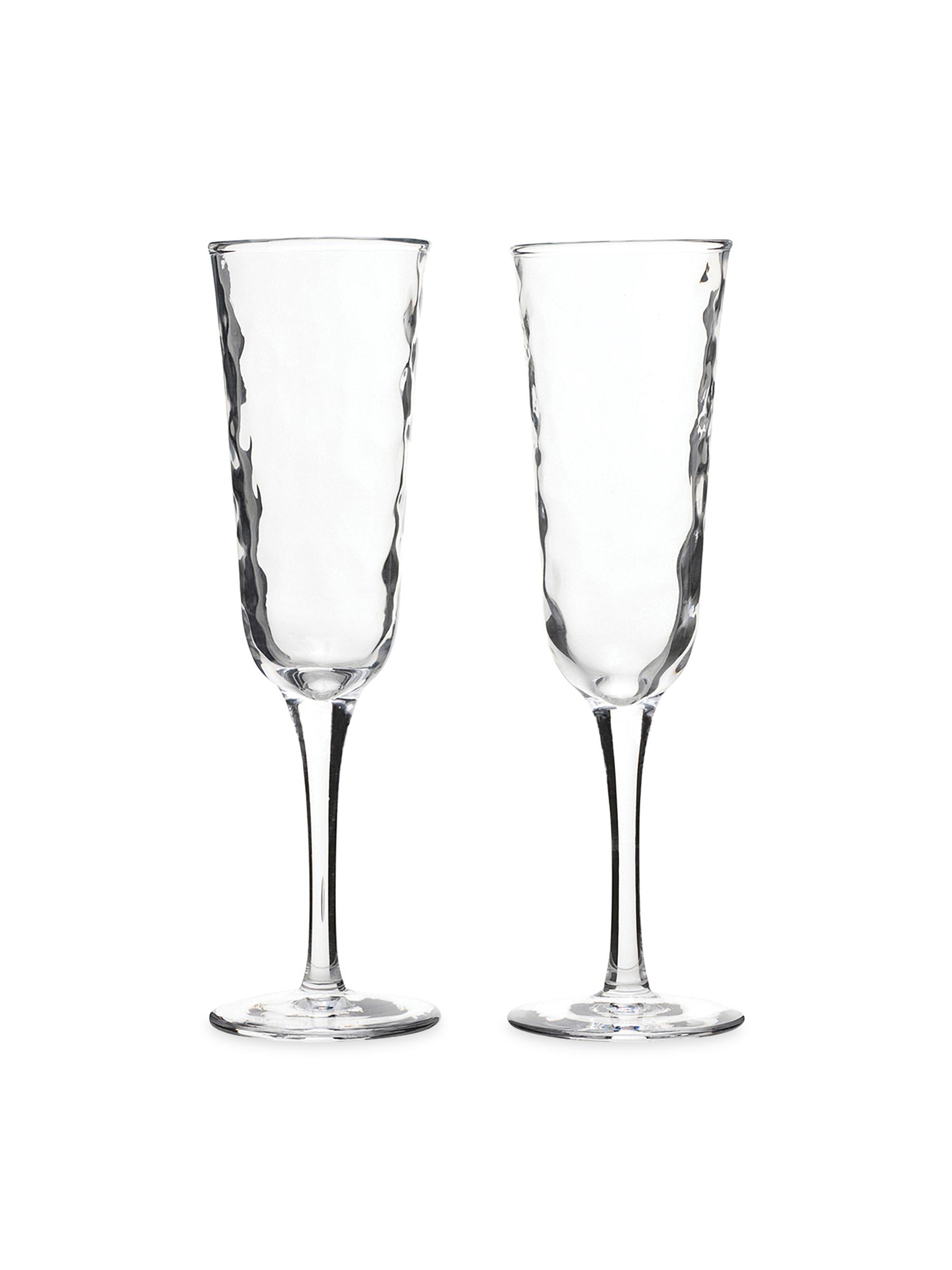 Juliska Puro Toasting Flutes 2-Piece Set - Clear