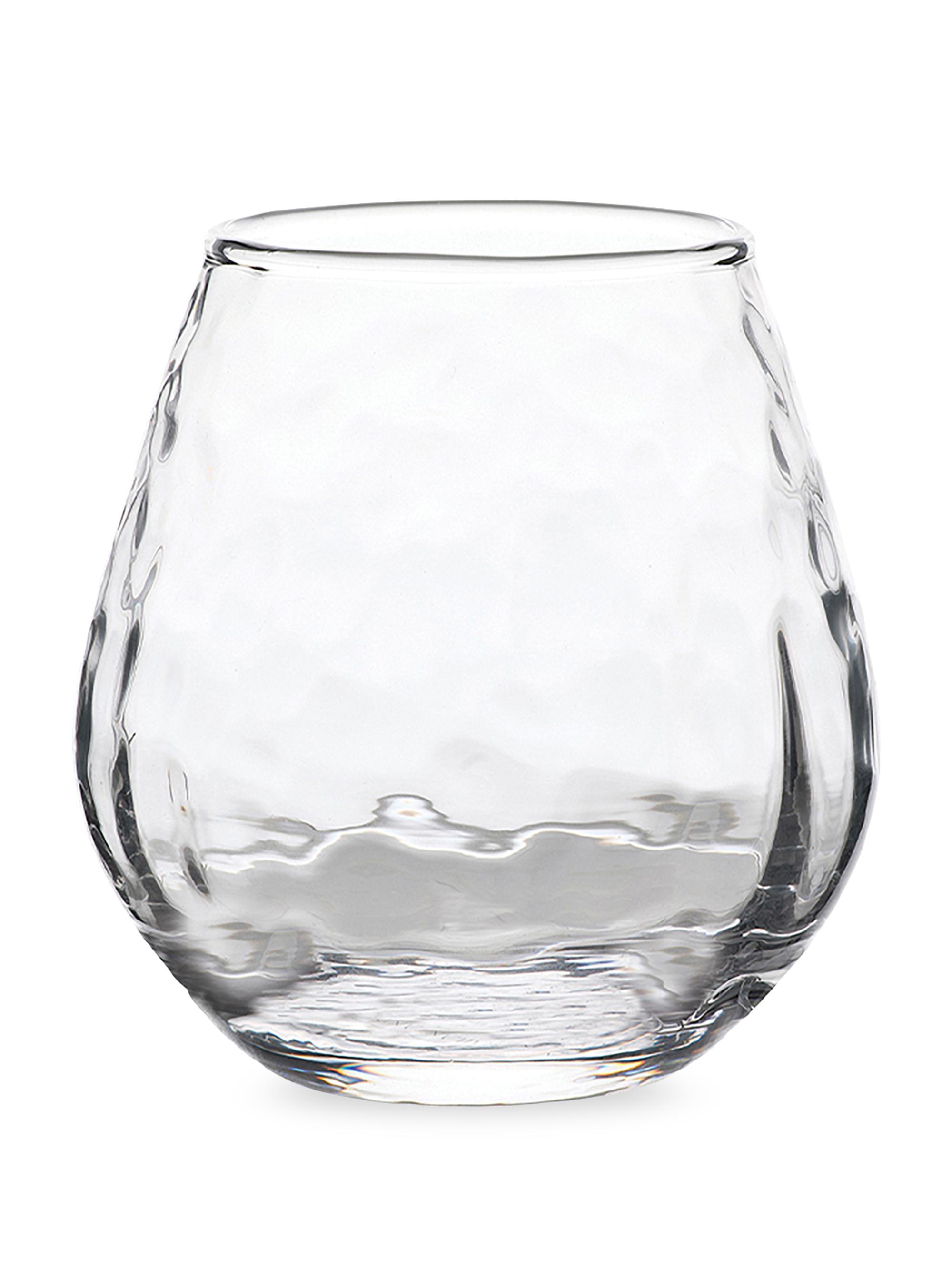 Juliska Puro Stemless Red Wine Glass - Clear