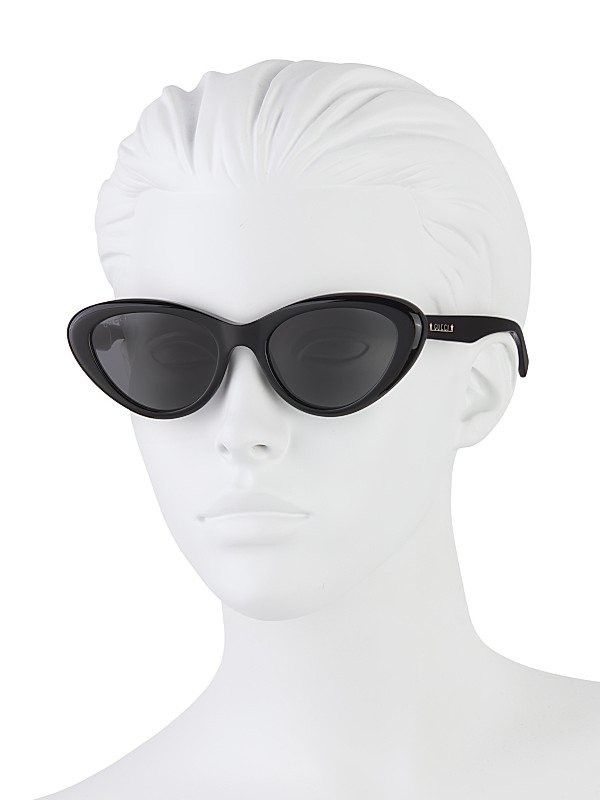 Shop Gucci Symbols 54MM Cat-Eye Acetate Sunglasses | Saks Shop Gucci Symbols 54MM Cat-Eye Acetate Sunglasses | Saks