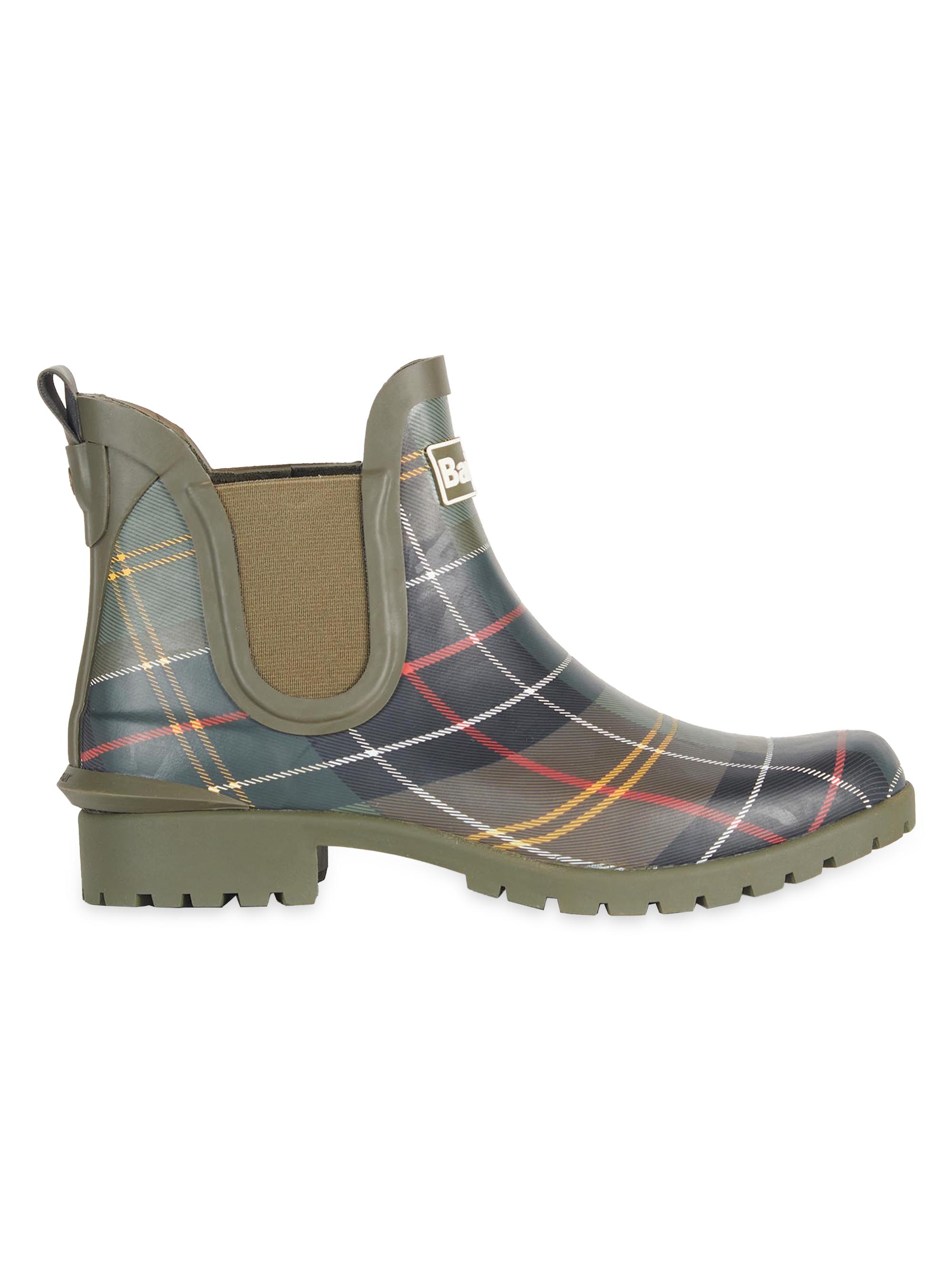 Barbour Women's Wilton Short Plaid Rainboots - Classic Tartan