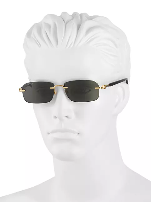 Gucci Square Sunglasses, 56mm
