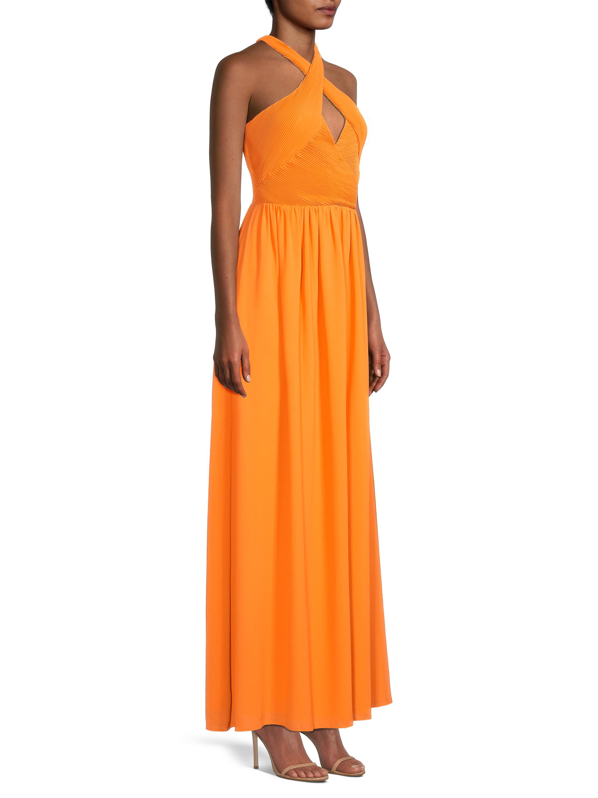CRISS-CROSS HALTER TOP MAXI DRESS main image 0