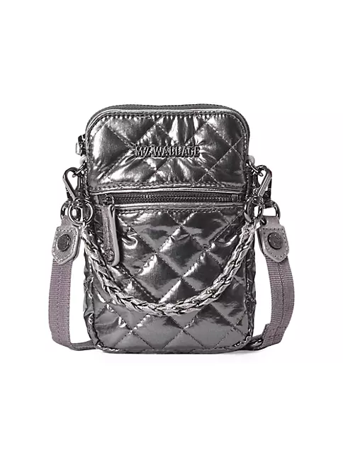 Shop MZ Wallace Micro Crosby Quilted Nylon Crossbody Bag