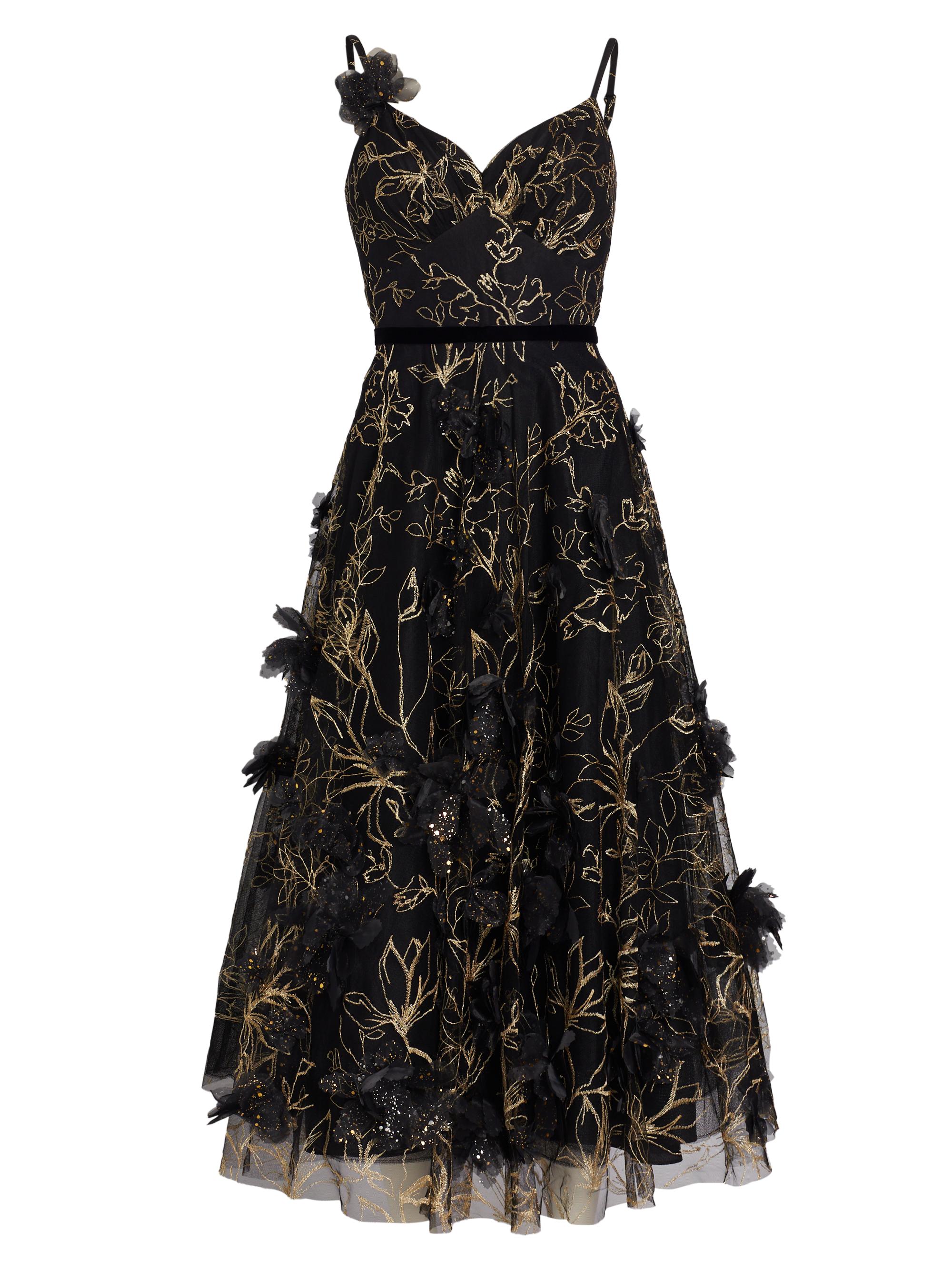 Marchesa Notte Embellished Tulle Fit-&-Flare Dress Saks Fifth