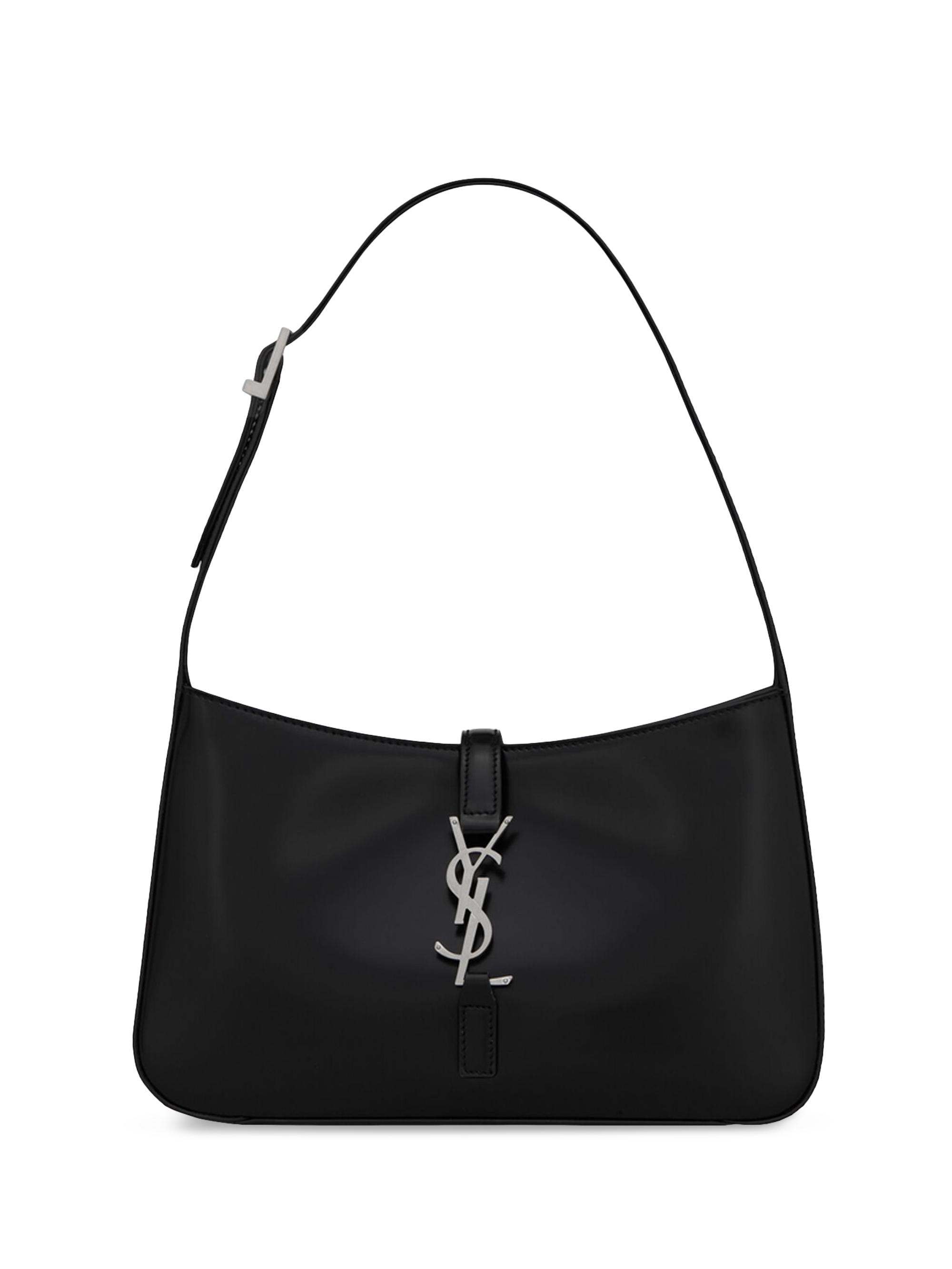 Saint Laurent Women's Le 5 à 7 Hobo Bag In Shiny Leather - Nero