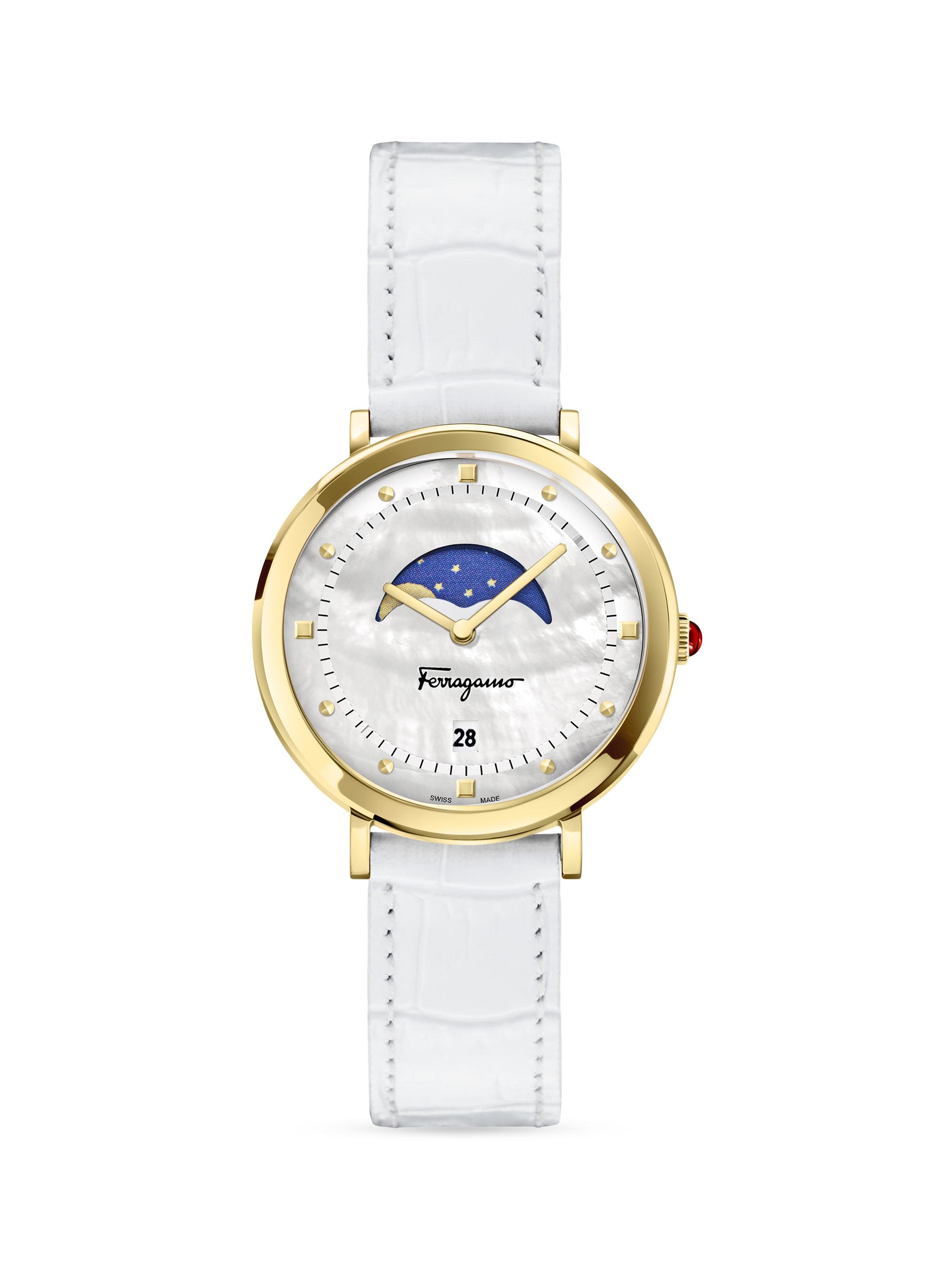 Salvadore Ferragamo 36mm Gold Moon Ladies Watch Salvatore Ferragamo | Accessories | Salvadore Ferragamo 36mm  main image 3