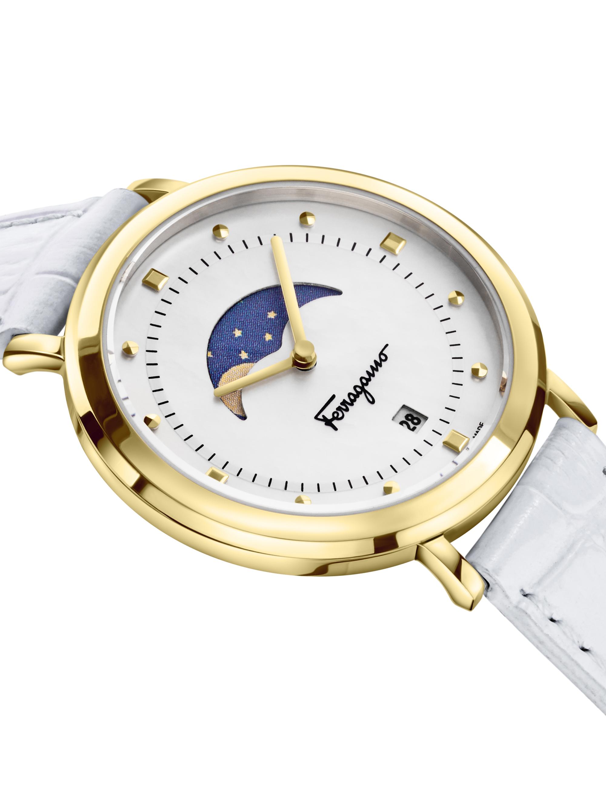 Salvadore Ferragamo 36mm Gold Moon Ladies Watch Salvatore Ferragamo | Accessories | Salvadore Ferragamo 36mm  main image 4