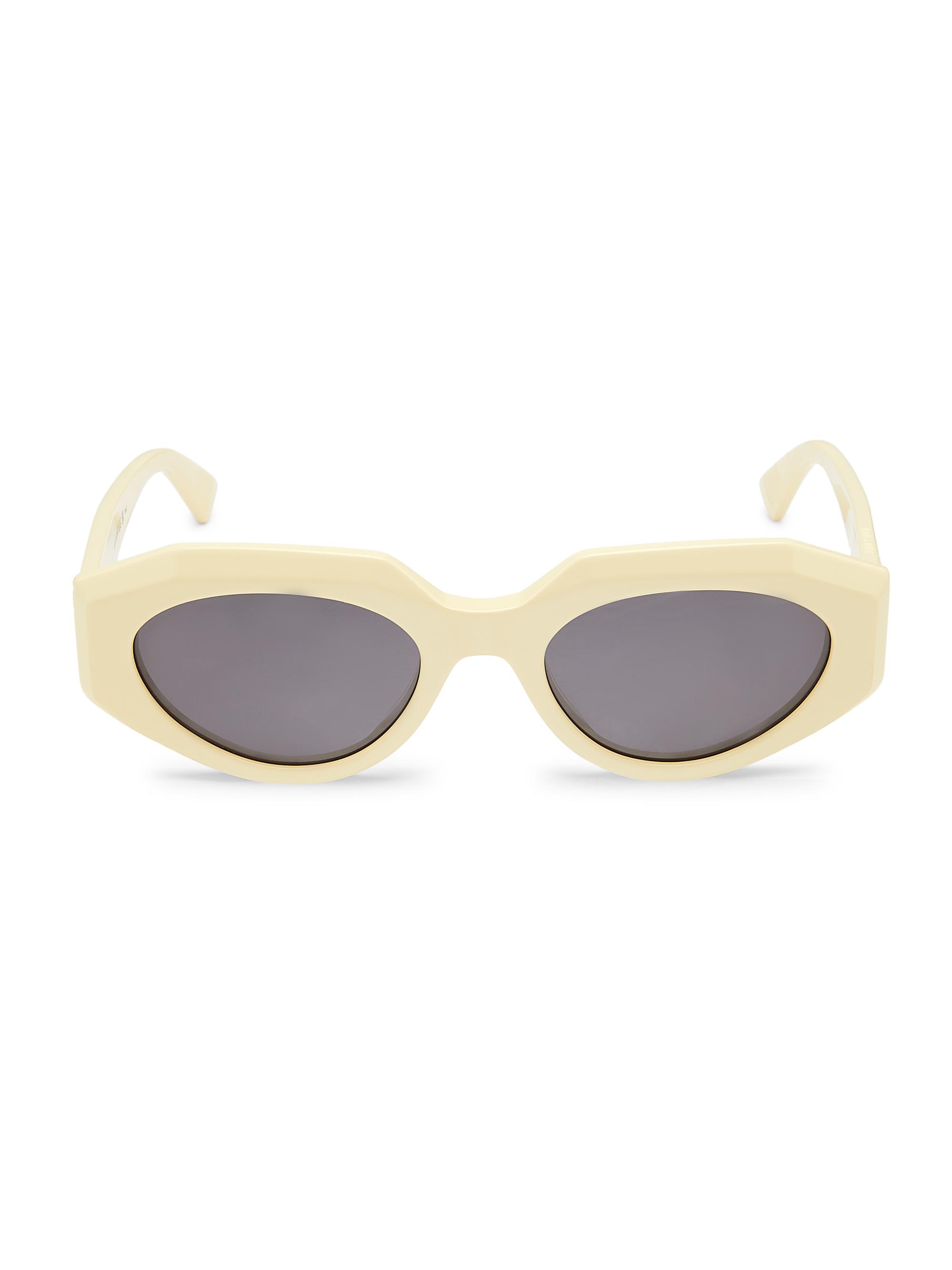 Bottega Veneta Women's Classic 52MM Oval Sunglasses - Yellow
