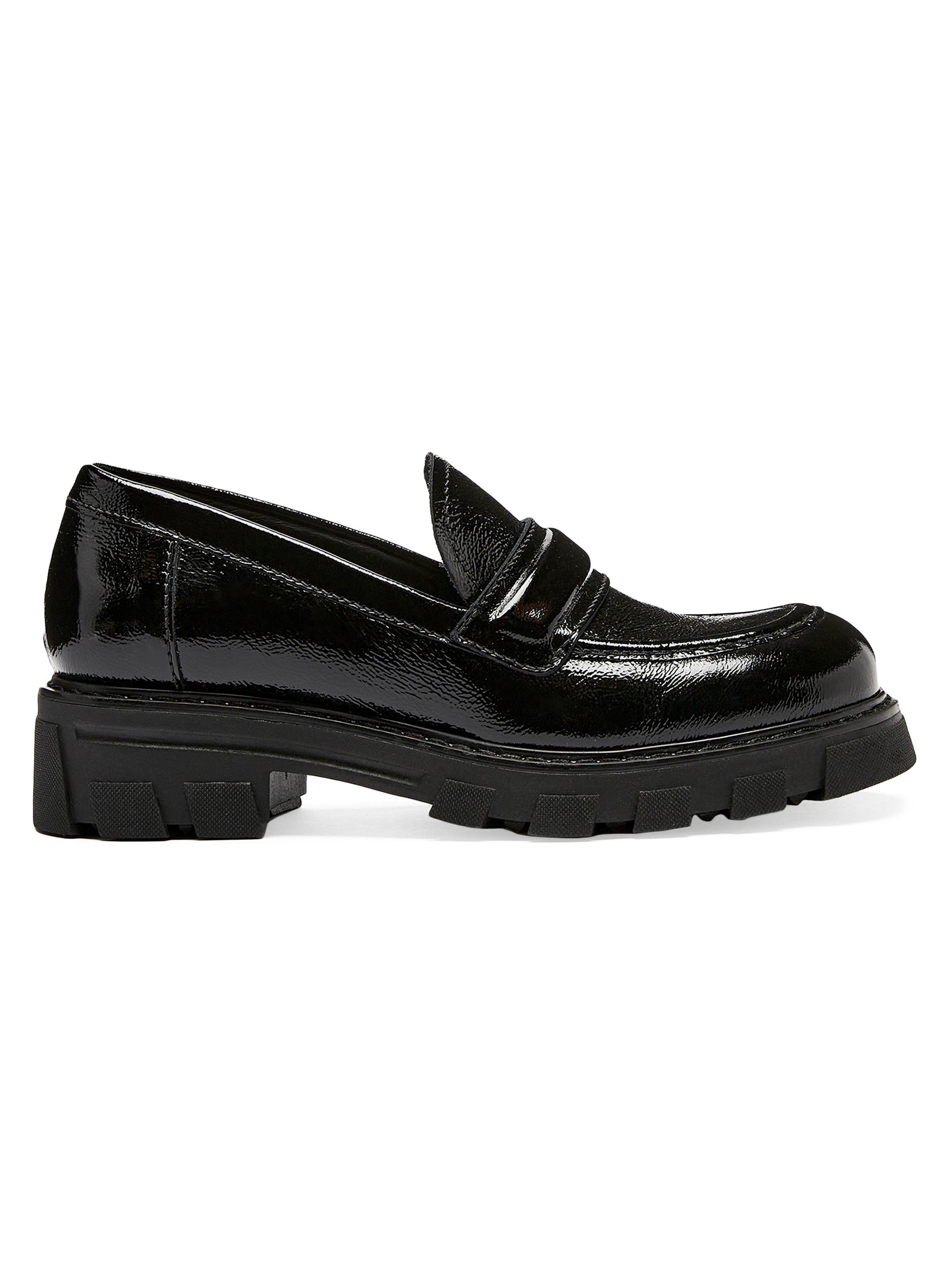 La Canadienne Women's Douglas Patent Leather Loafers - Black