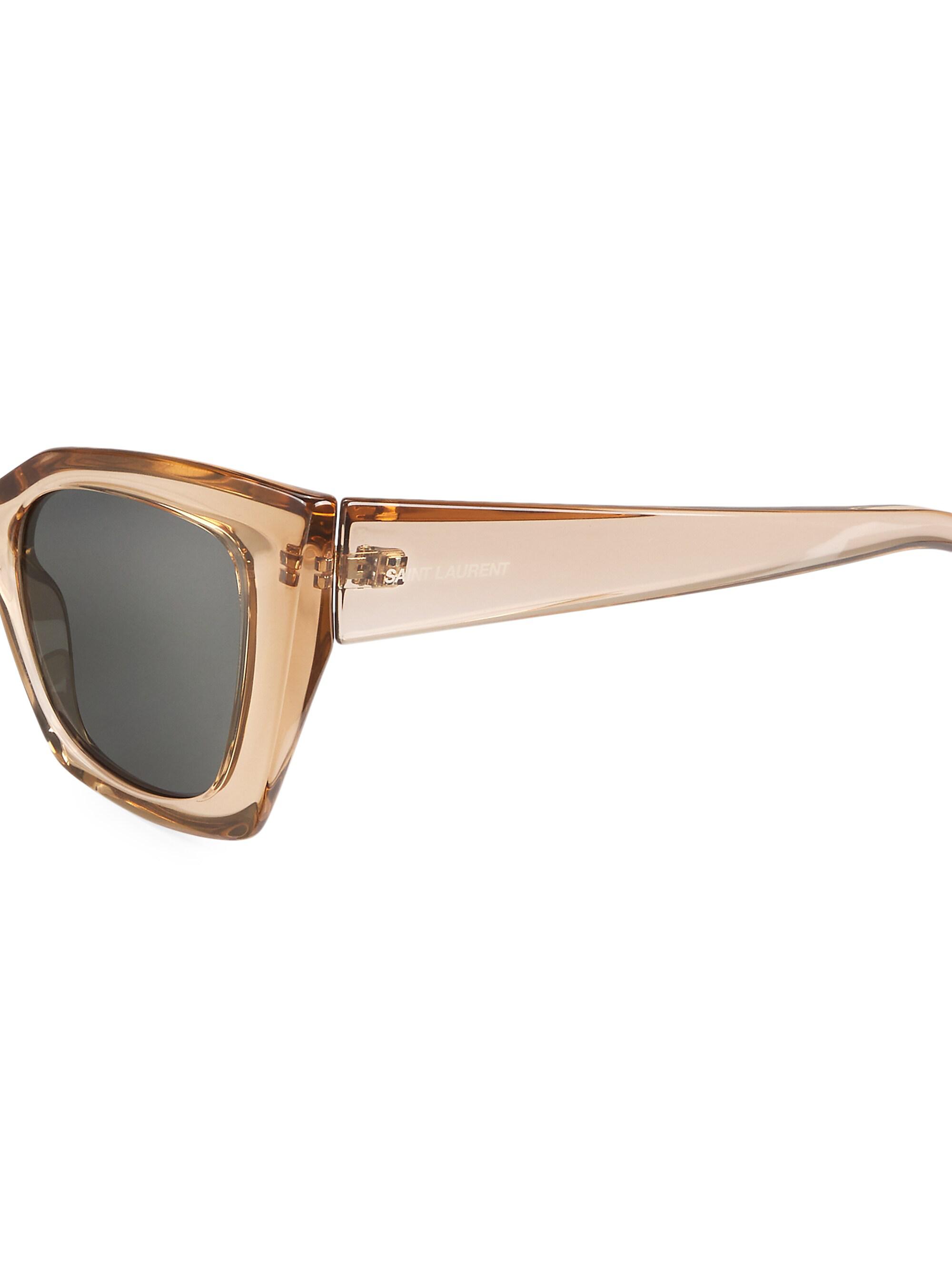 Saint Laurent Ultra Cat-Eye 51MM Cat-Eye Injection Sunglasses