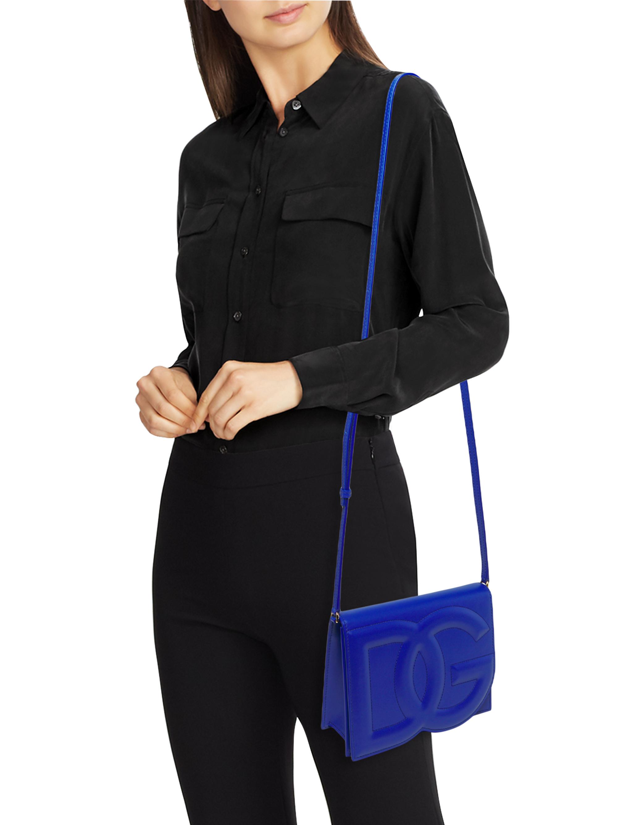 Dolce&Gabbana DG Leather Flap Crossbody Bag | Saks Fifth Avenue