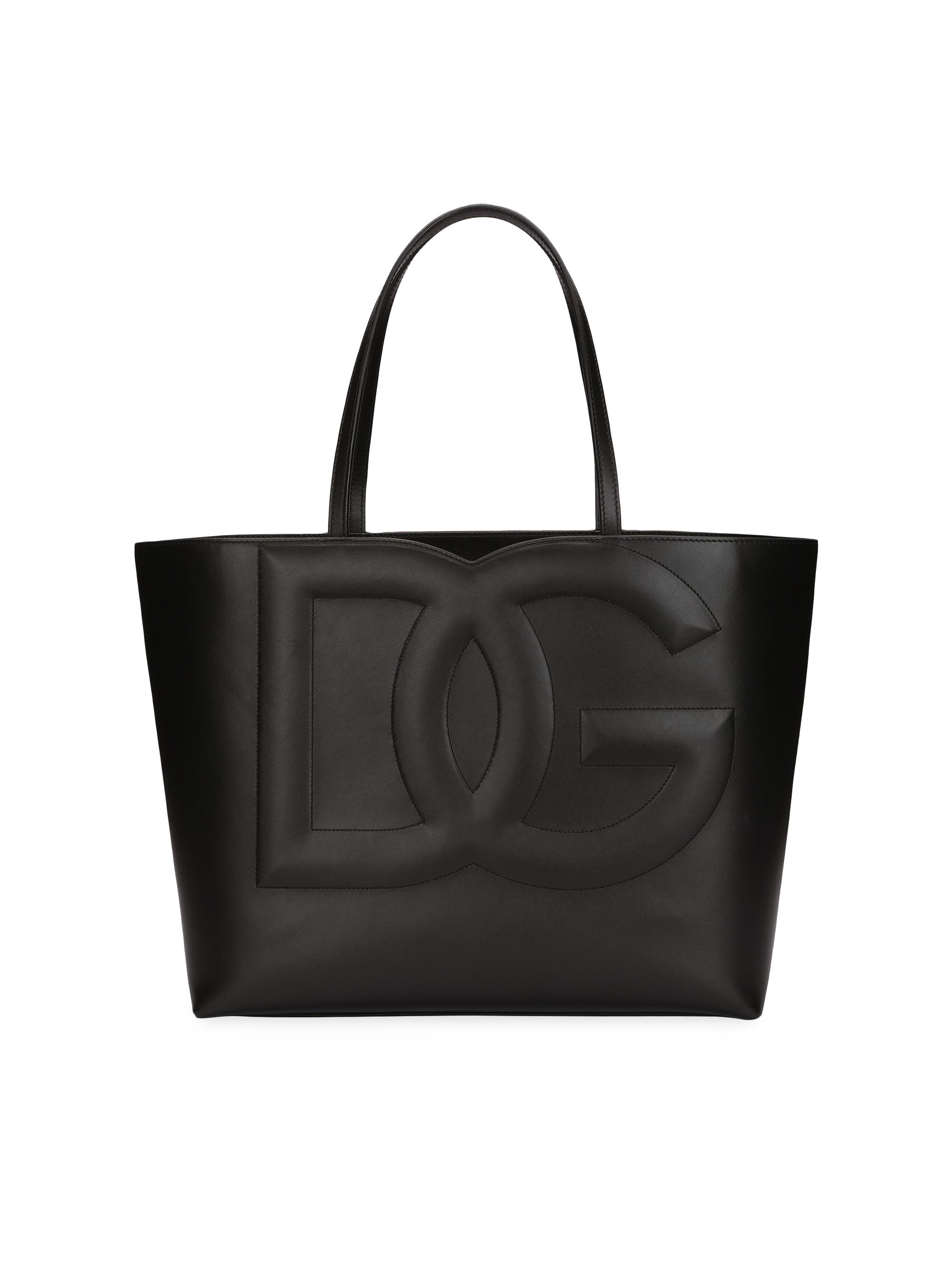 Dolce & Gabbana Women's DG Logo Leather Tote - Nero