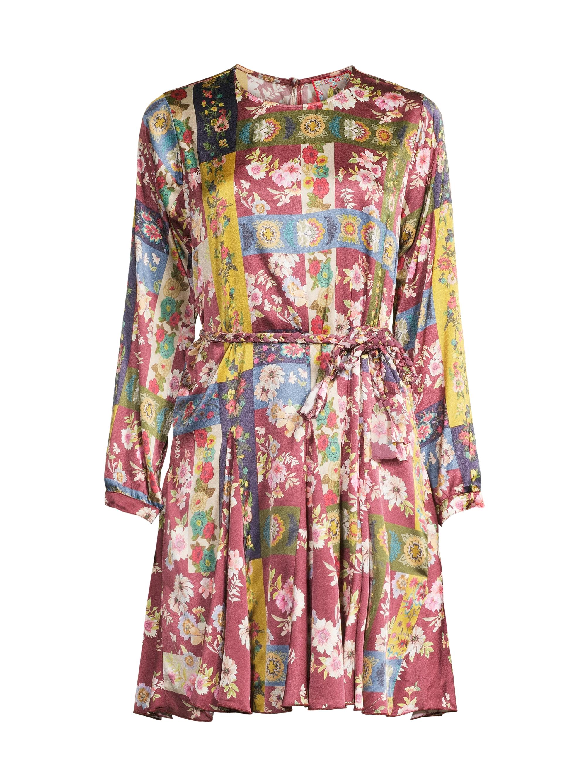 Johnny Was Women's Laurie Pippa Belted Patchwork Minidress