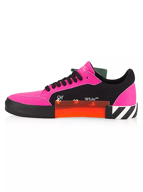 Off-White Vulcanized Low Top Trainers Black & White