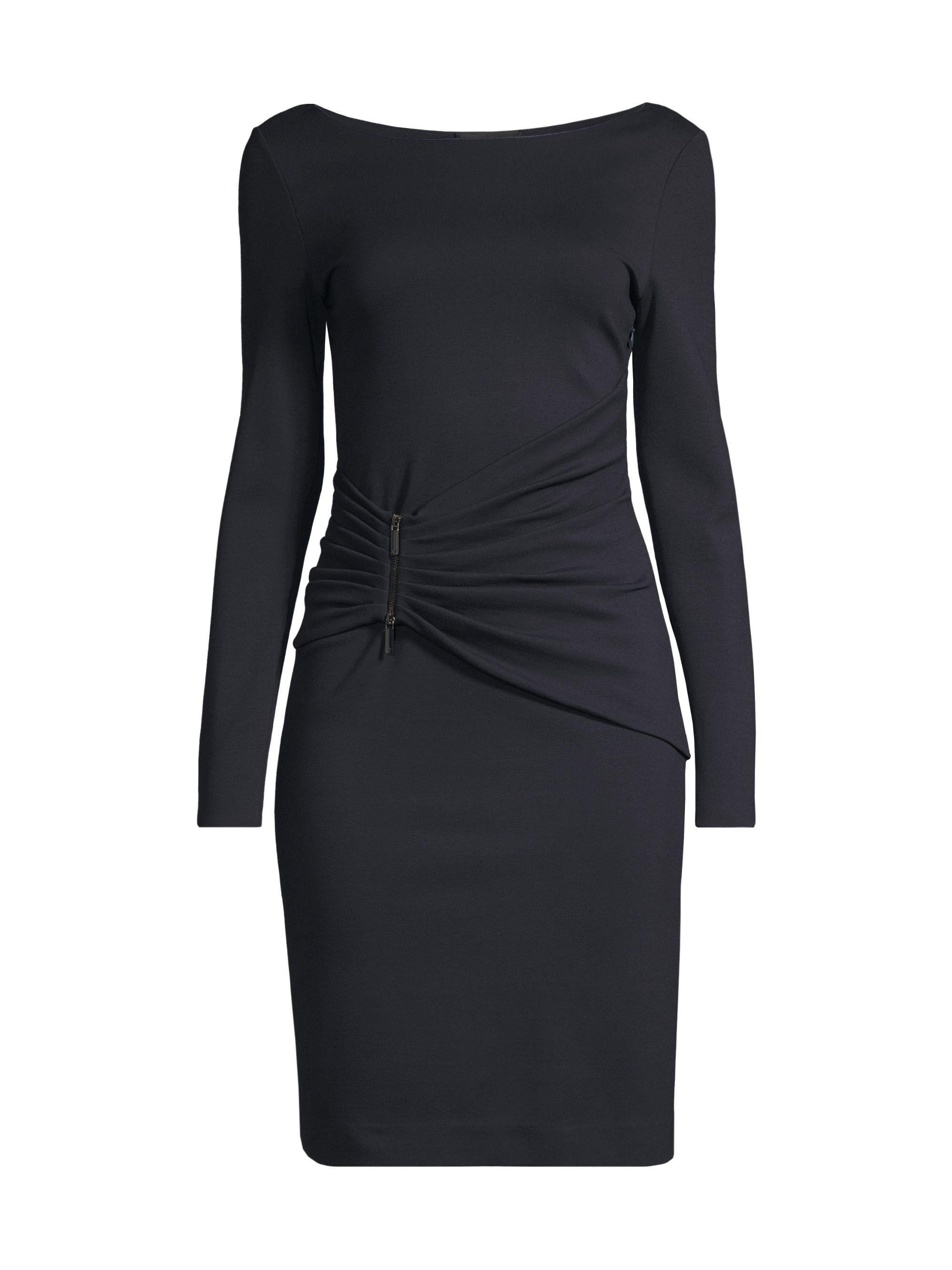 Emporio Armani Women's Jersey Ruched Midi-Dress - Blue Navy