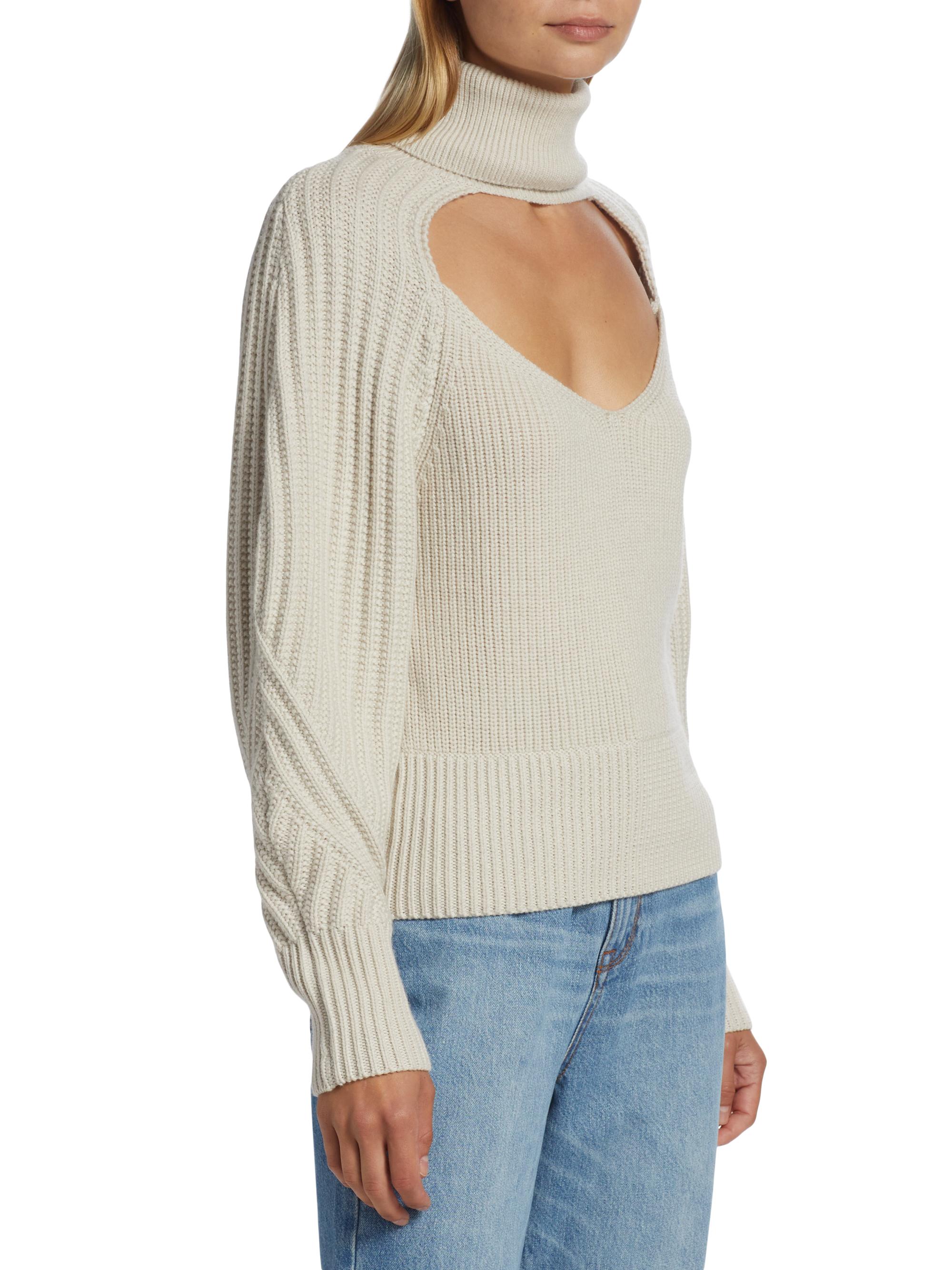 IRO Murane Turtleneck Keyhole Sweater Saks Fifth Avenue