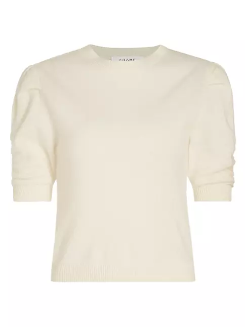 Chanel Pink & Plum Cashmere Cropped Knit Top M Chanel | The Luxury Closet
