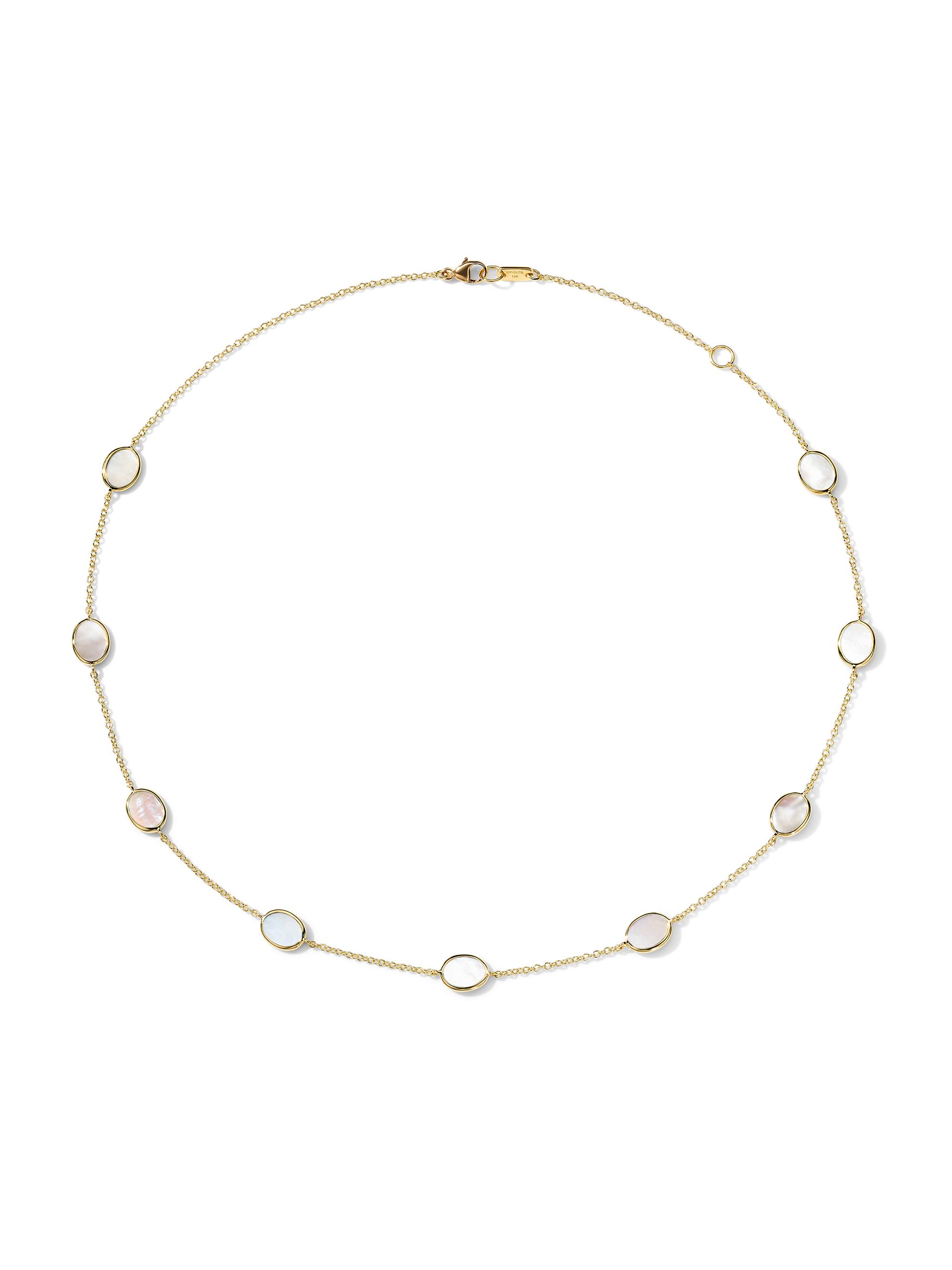 Ippolita Women's Confetti 18K Yellow Gold & Mother-Of-Pearl Station Necklace - Yellow Gold