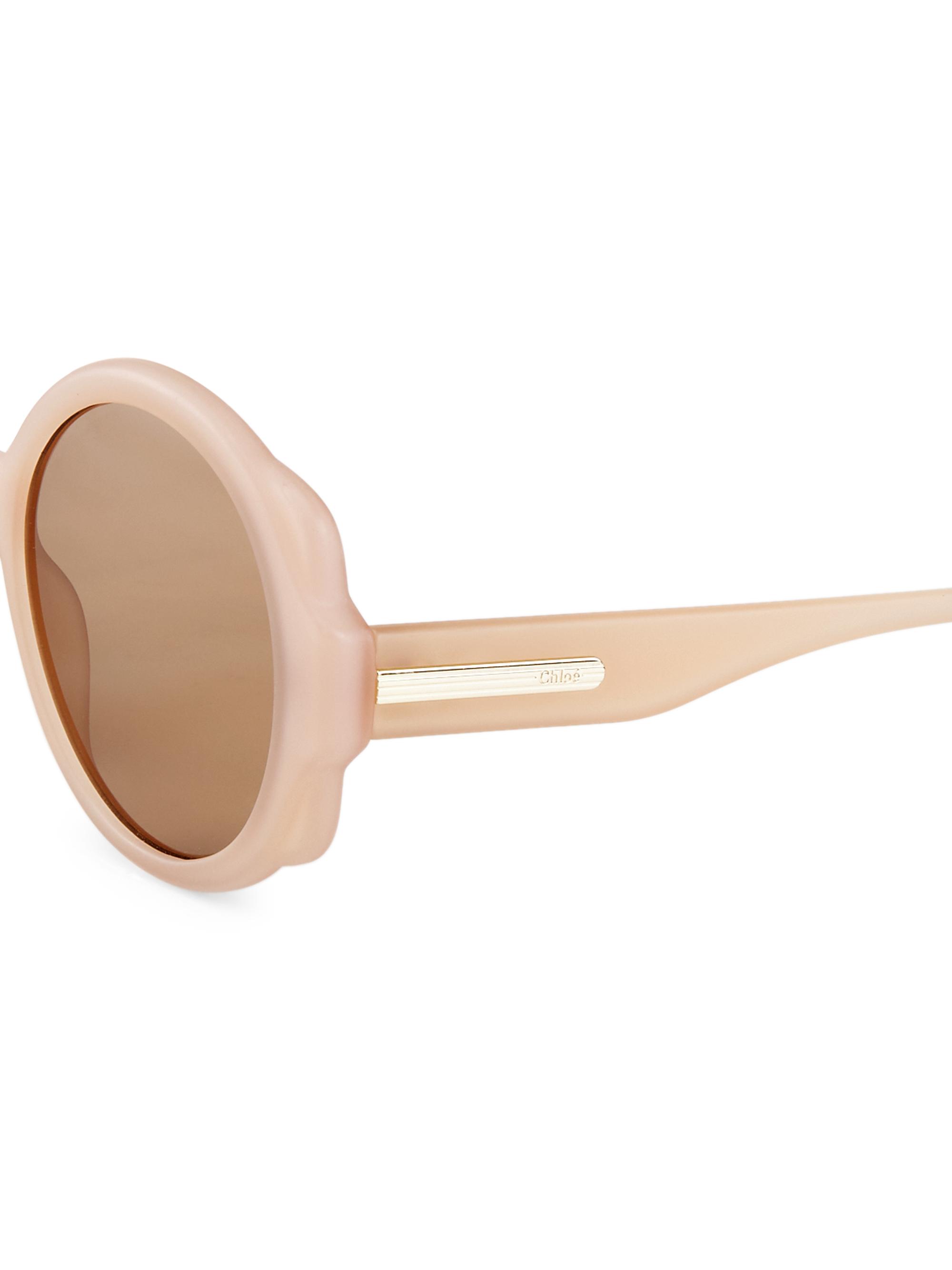 Shop Chloé Mirtha 55MM Round Injection Sunglasses | Saks Fifth Avenue