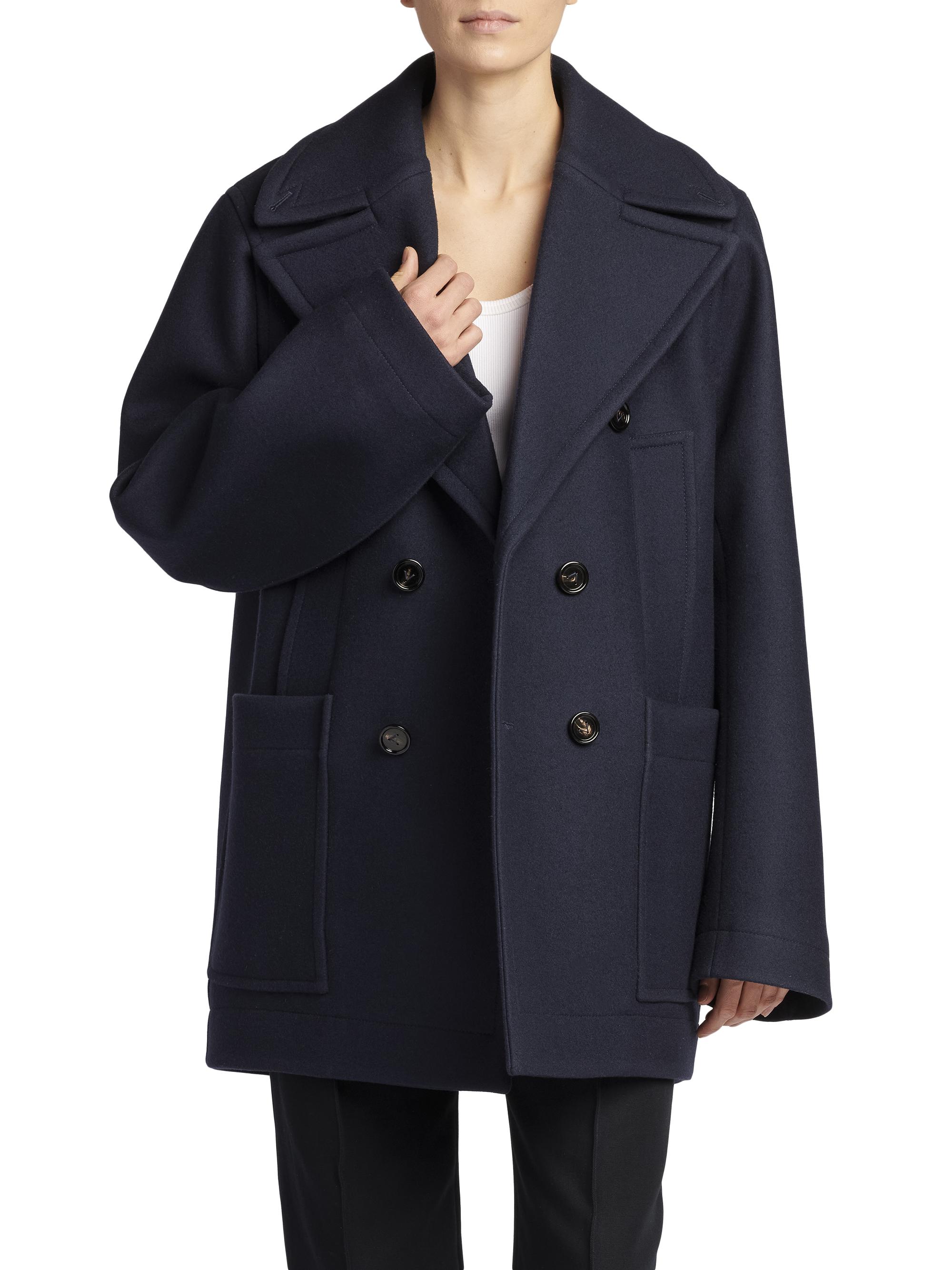 Theory double-breasted belted coat - Blue