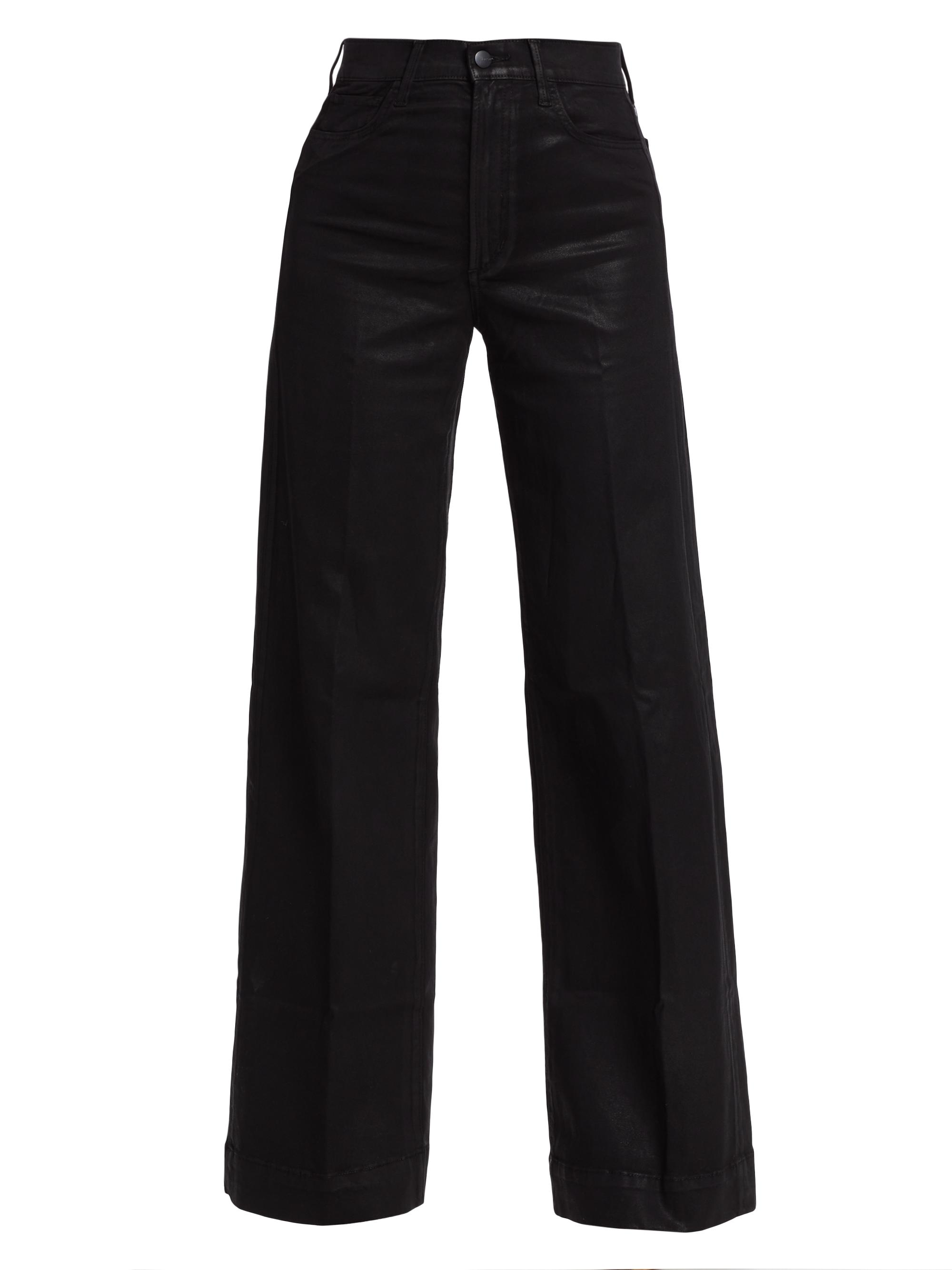 Joe's Jeans Women's Mia Coated Bootcut Pants - Black