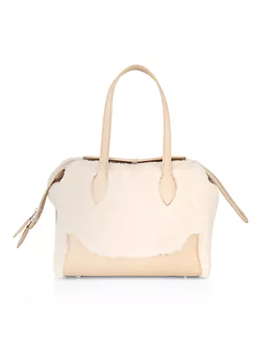 Happy Day Large Canvas Tote Bag in Beige - Loro Piana