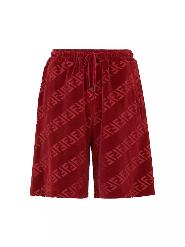 St. Louis Cardinals Logo Sweat Shorts from Homage. | Red | Vintage Apparel from Homage.