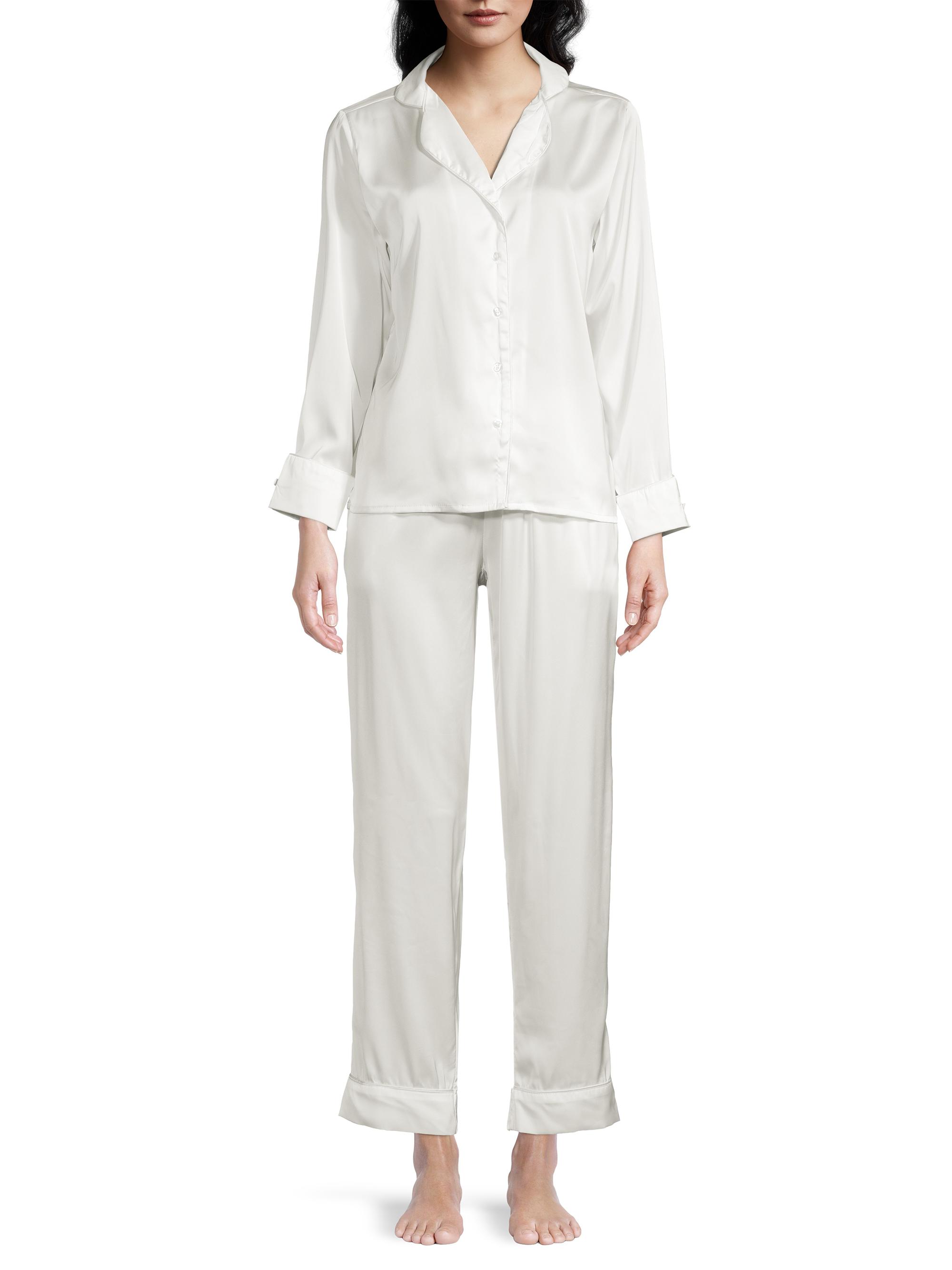 Averie Women's Two-Piece Bianca Pajama Set - White | Thumbnail 3