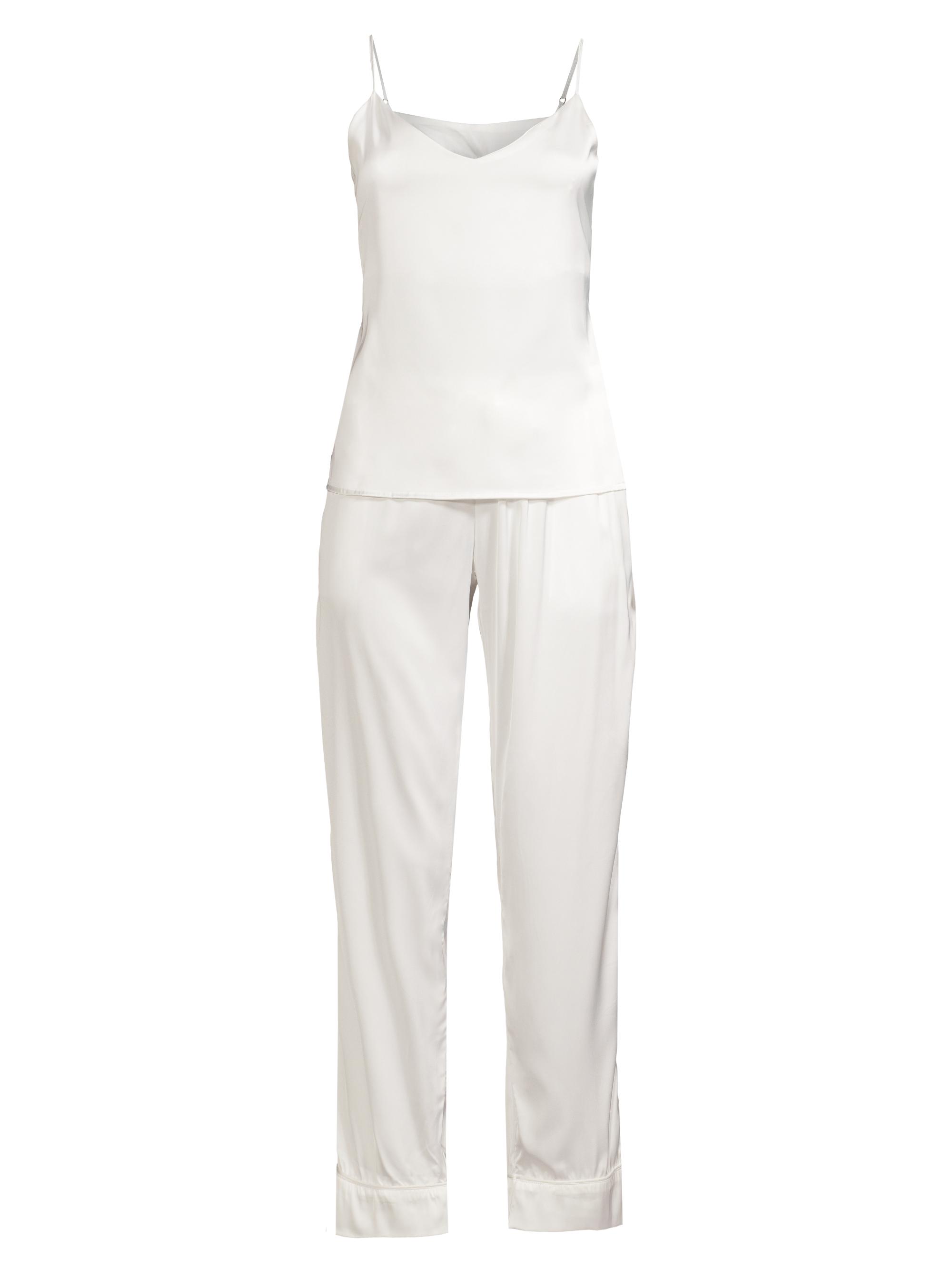 Averie Women's Two-Piece Bianca Long Camisole Set - White
