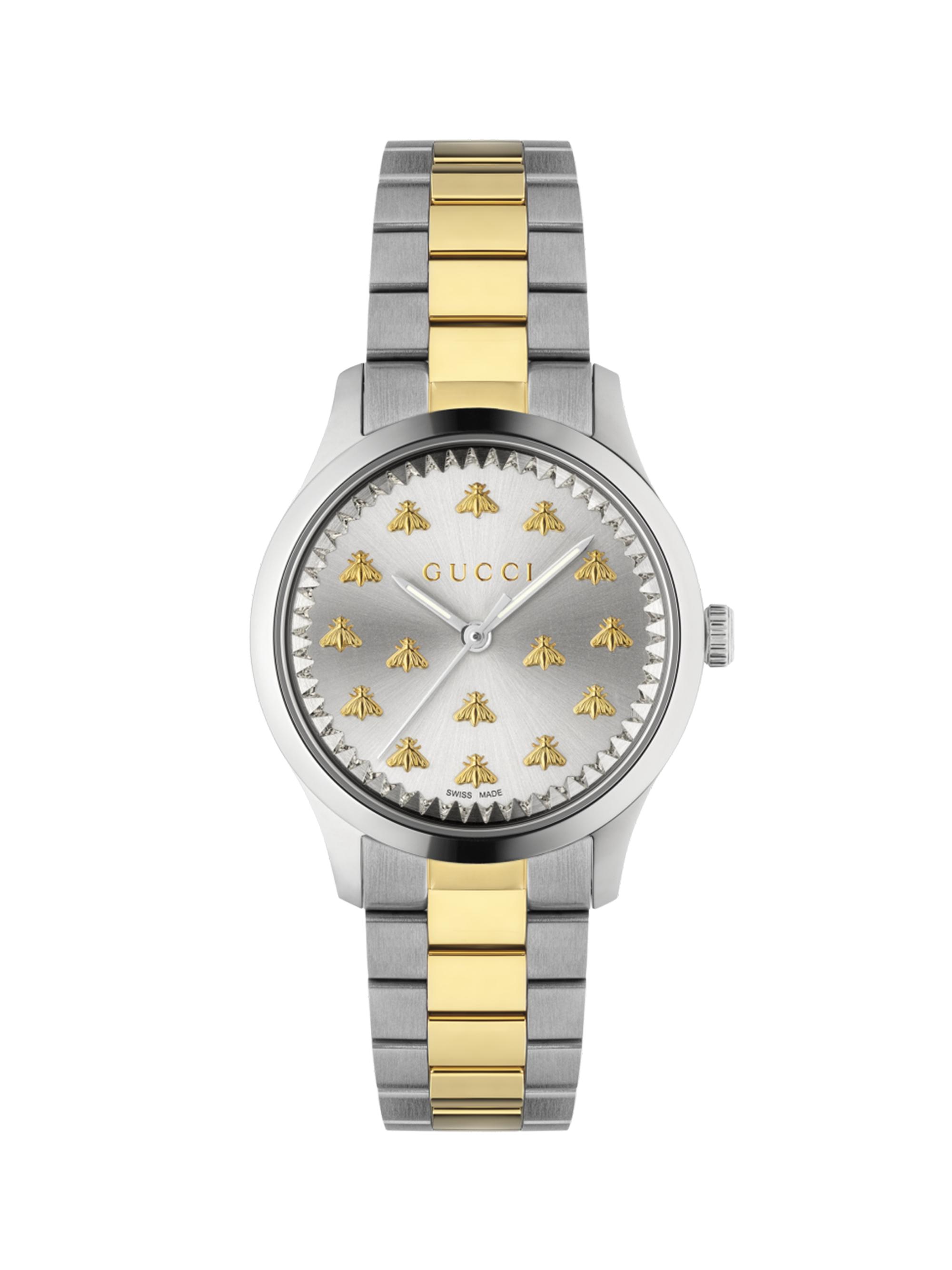 Gucci G Timeless Multibee 18K Yellow Gold & Stainless Steel