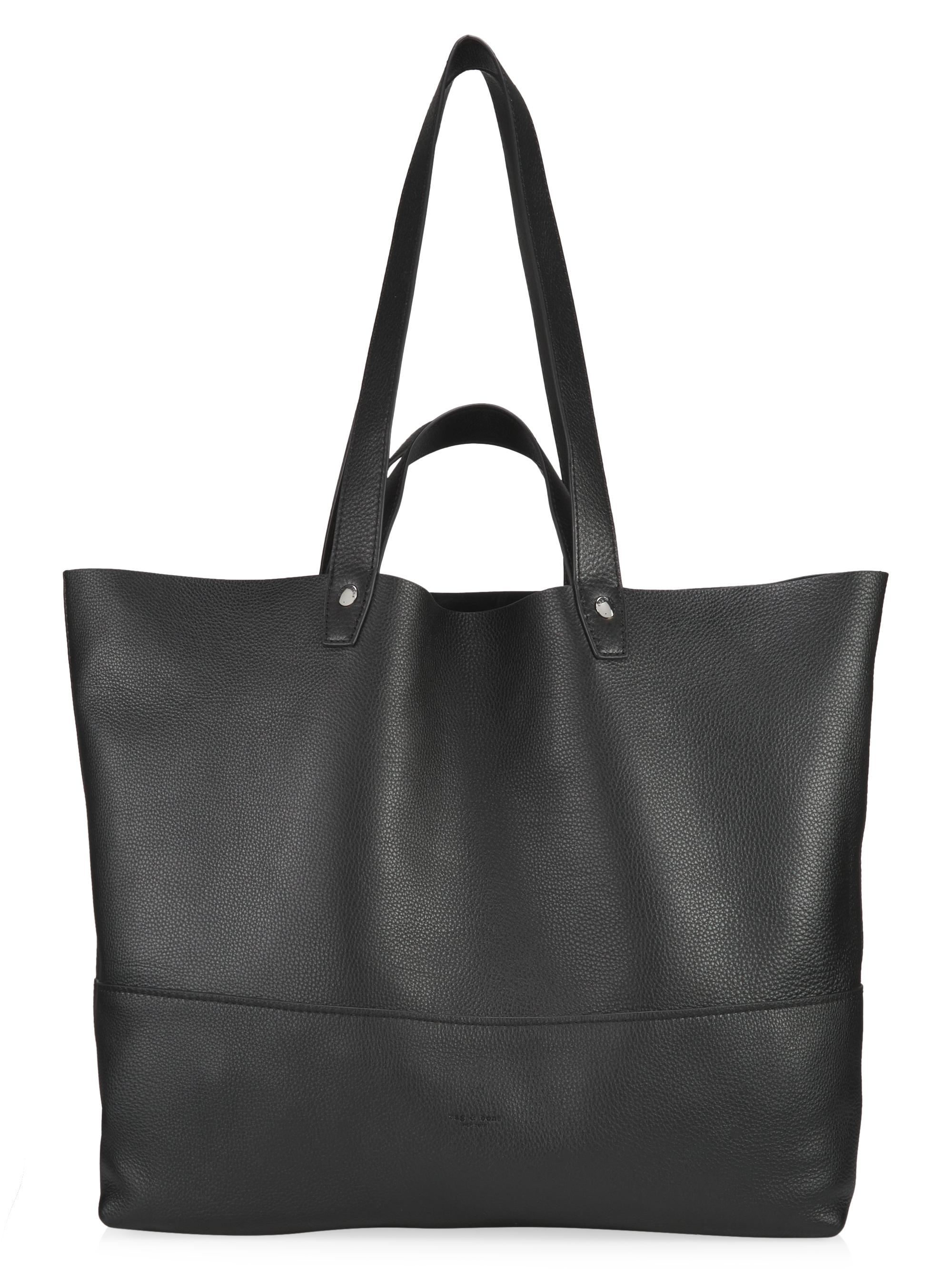rag & bone Women's Logan Leather Tote - Espresso