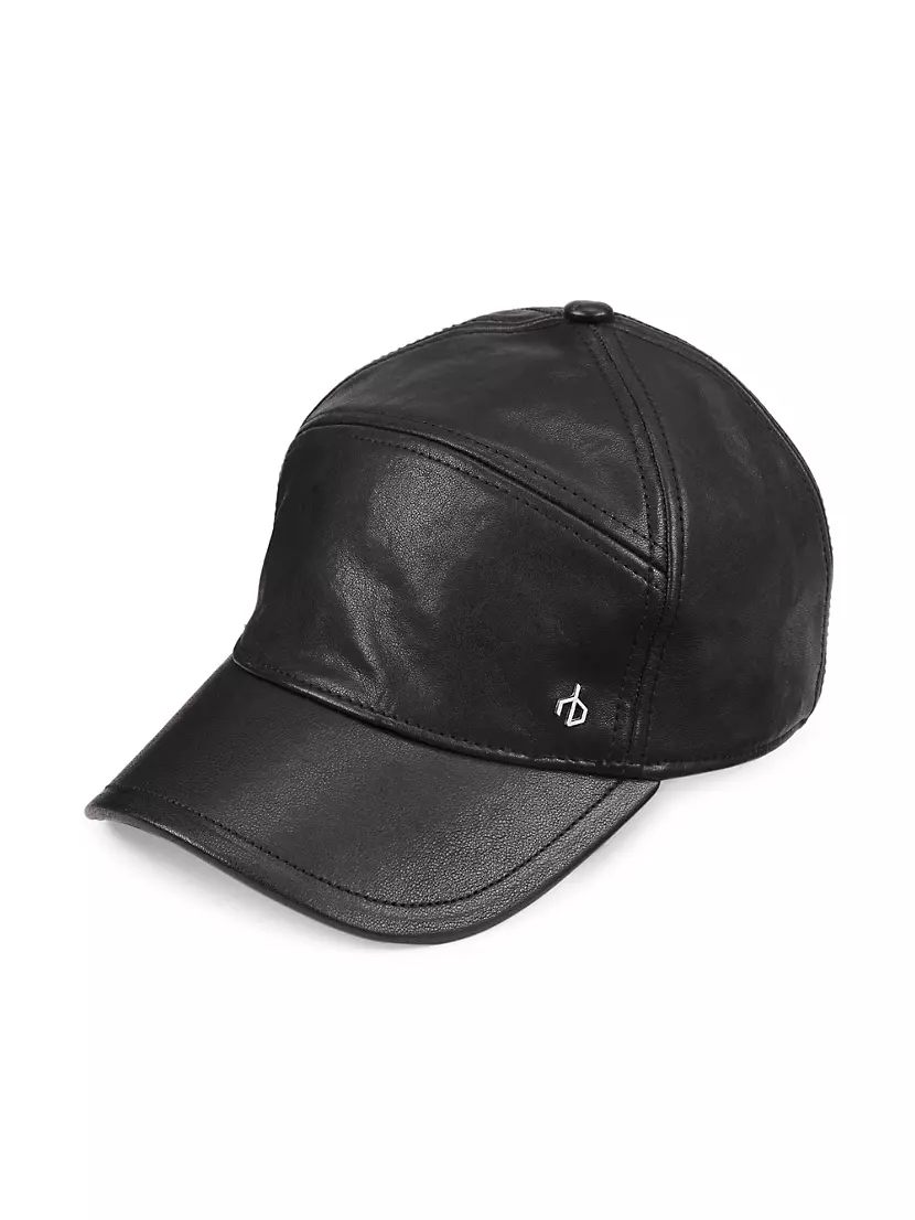 Rag & Bone Perry Leather Baseball Hat