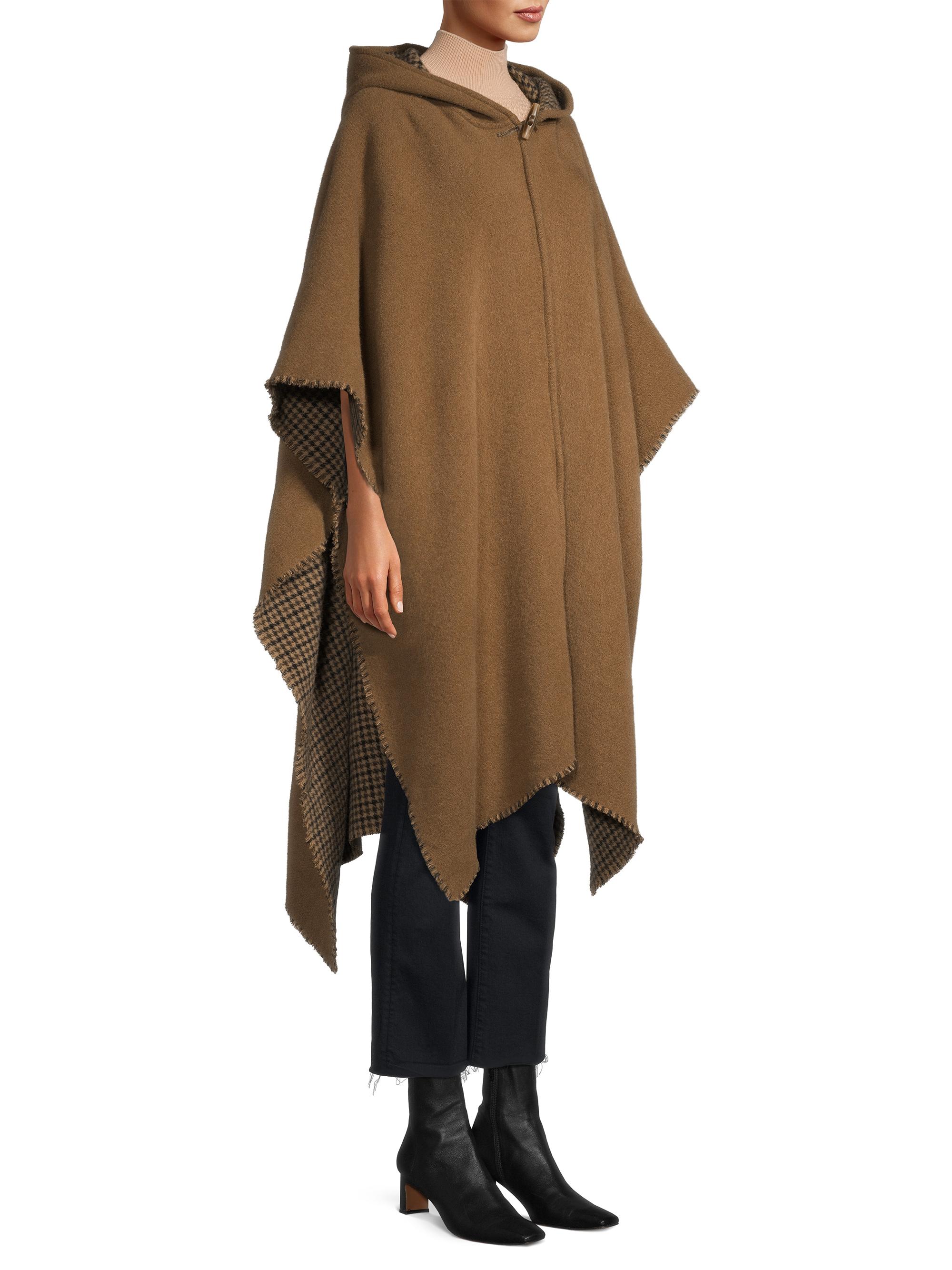 rag & bone Rogue Wool Blend Reversible Poncho | Saks Fifth Avenue