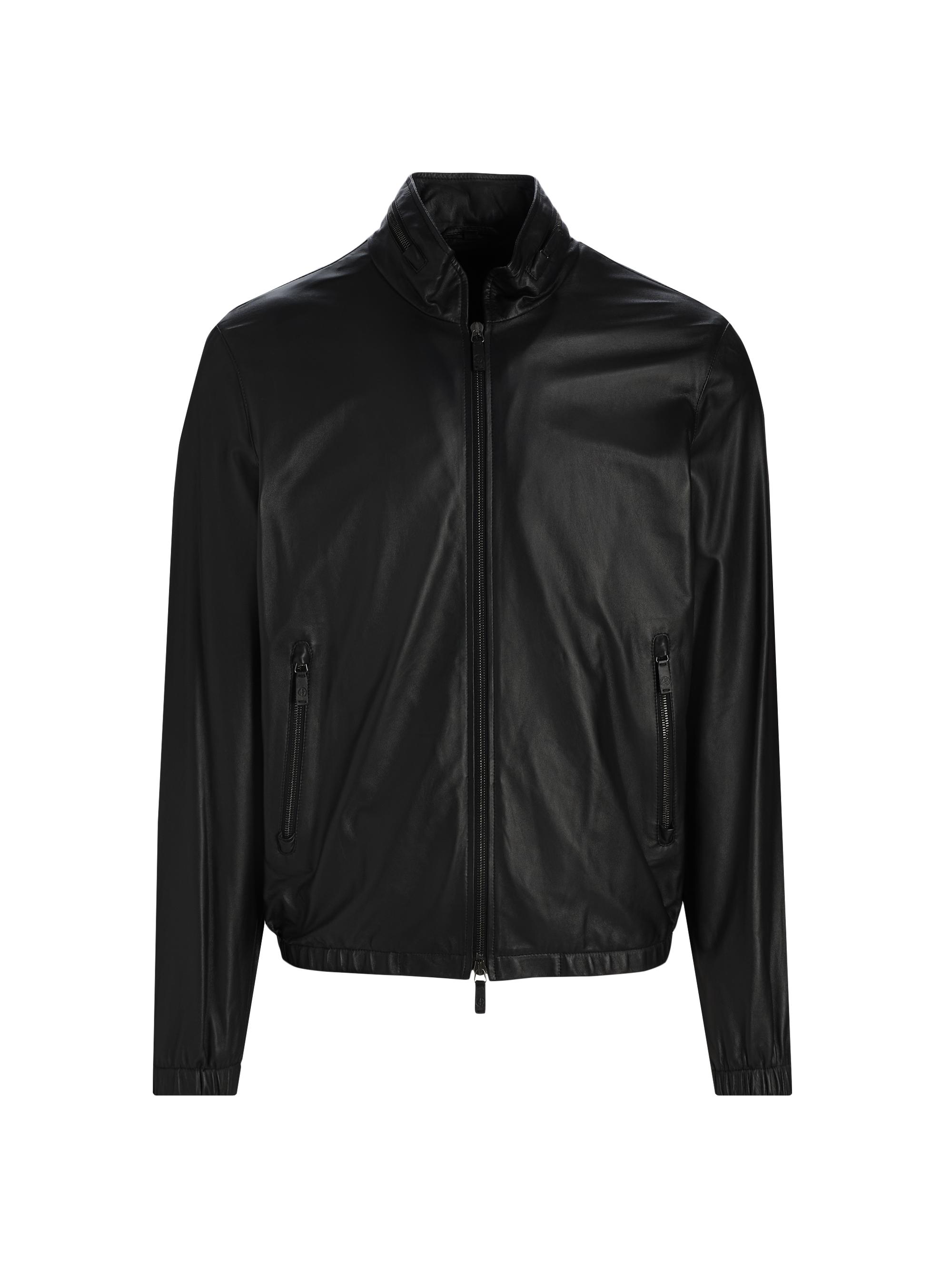 ジャケット・アウター SS2008 EMPORIO ARMANI Leather Jacket Emporio Armani Leather Bomber Jacket | Saks Fifth Avenue