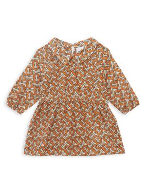 Burberry Kids check-print round-neck dress - Brown