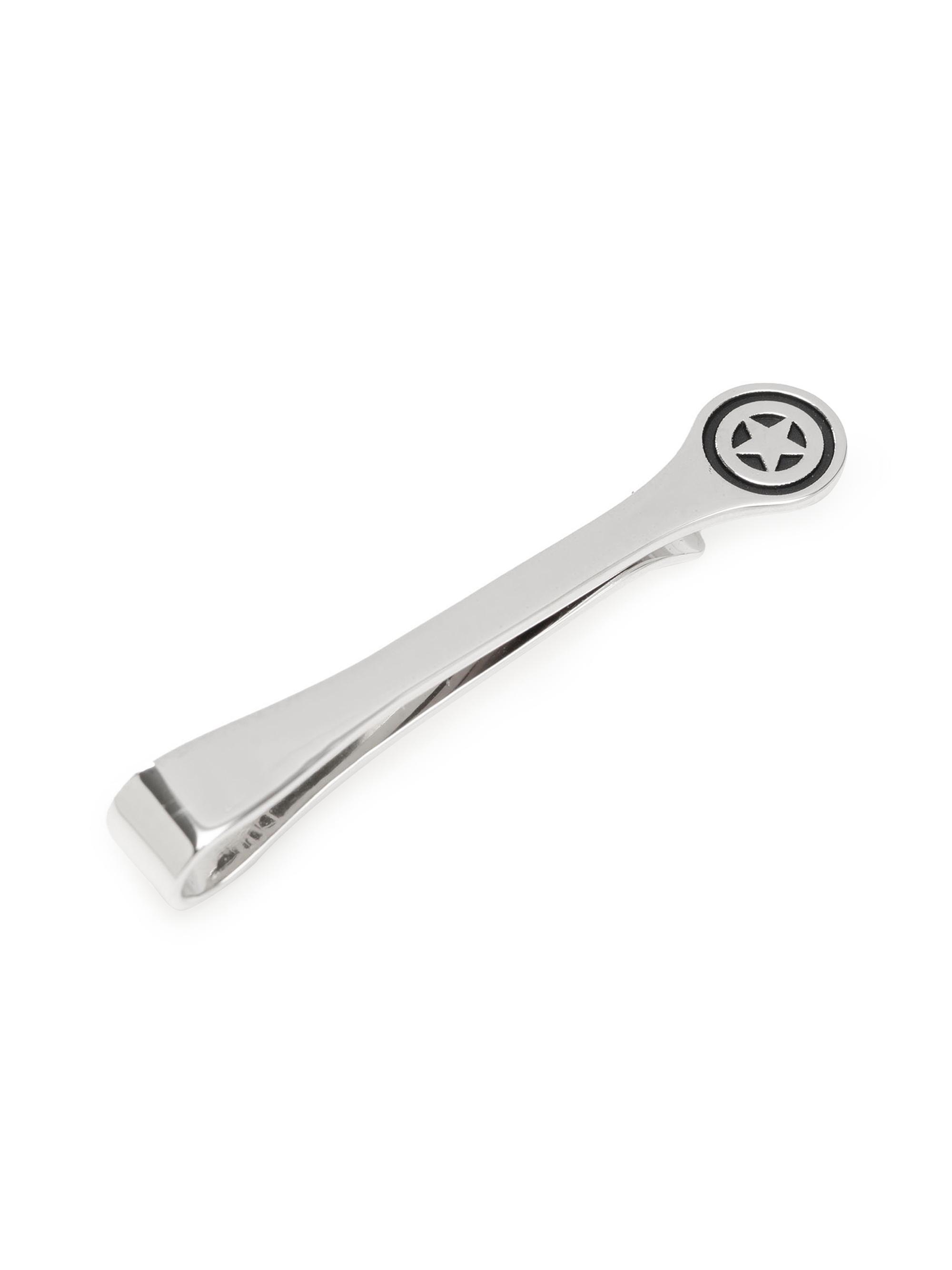 Cufflinks, Inc. Men's Captain America Sterling Silver Tie Bar - Silver